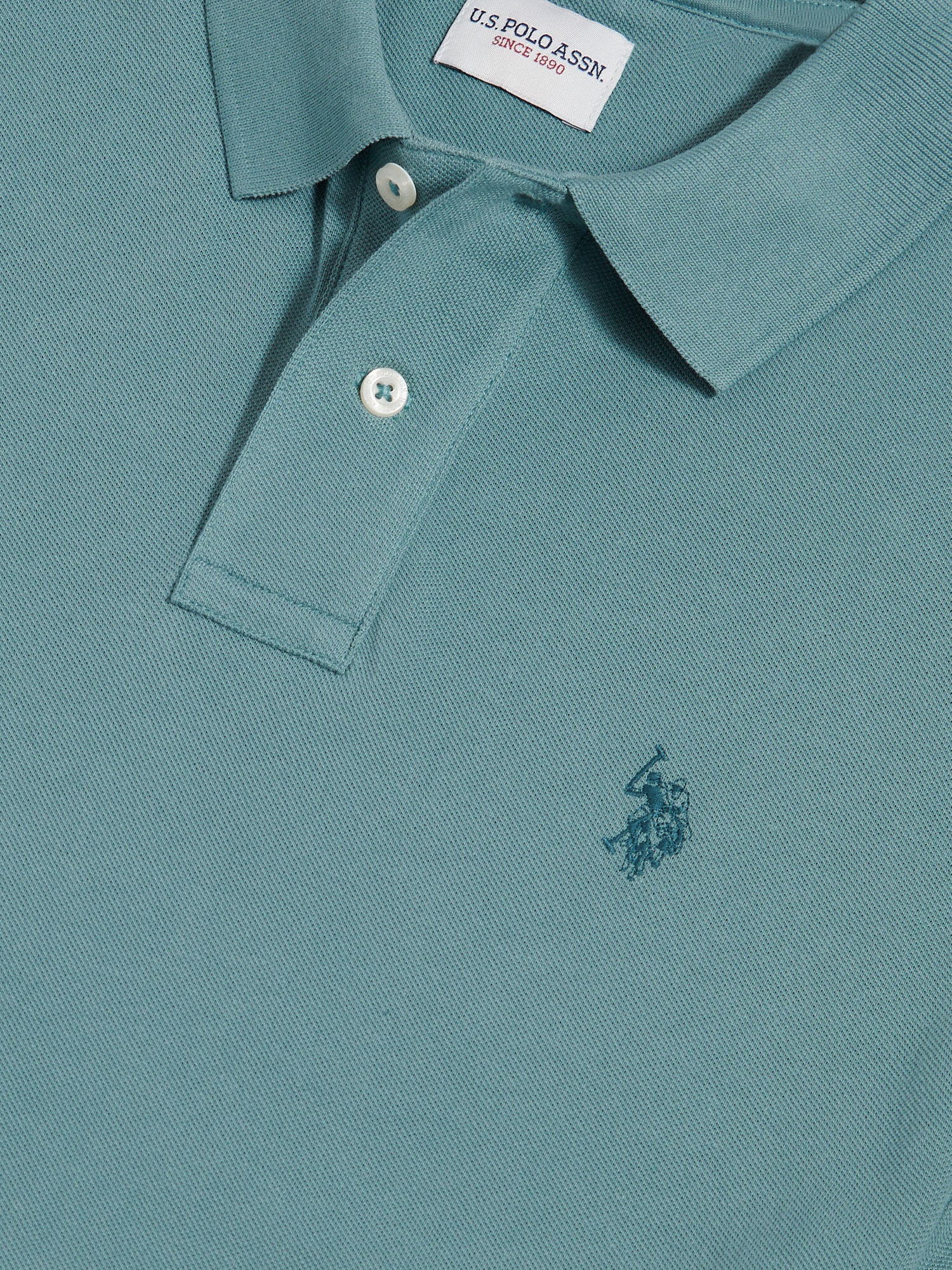 Mens Pique Polo Shirt Arctic - Image 3