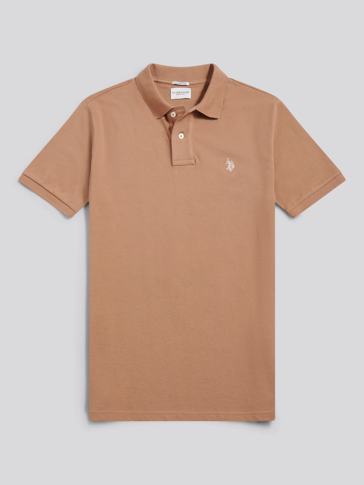 Mens Pique Polo Shirt Burro - Image 5