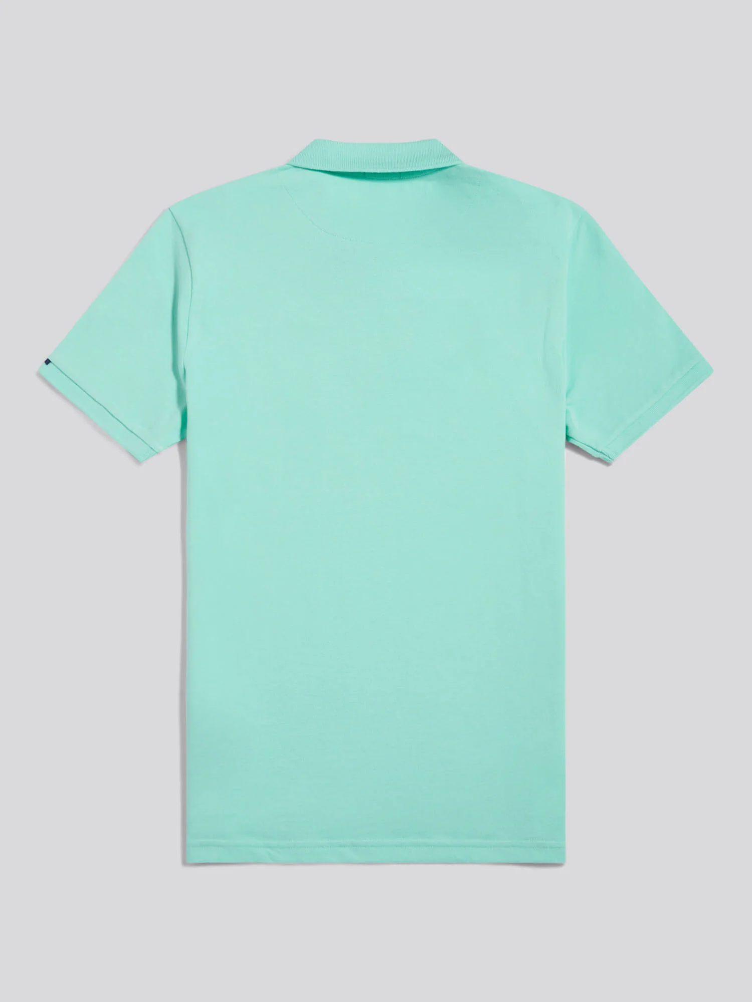 Mens Pique Polo Shirt Ice Green - Image 2