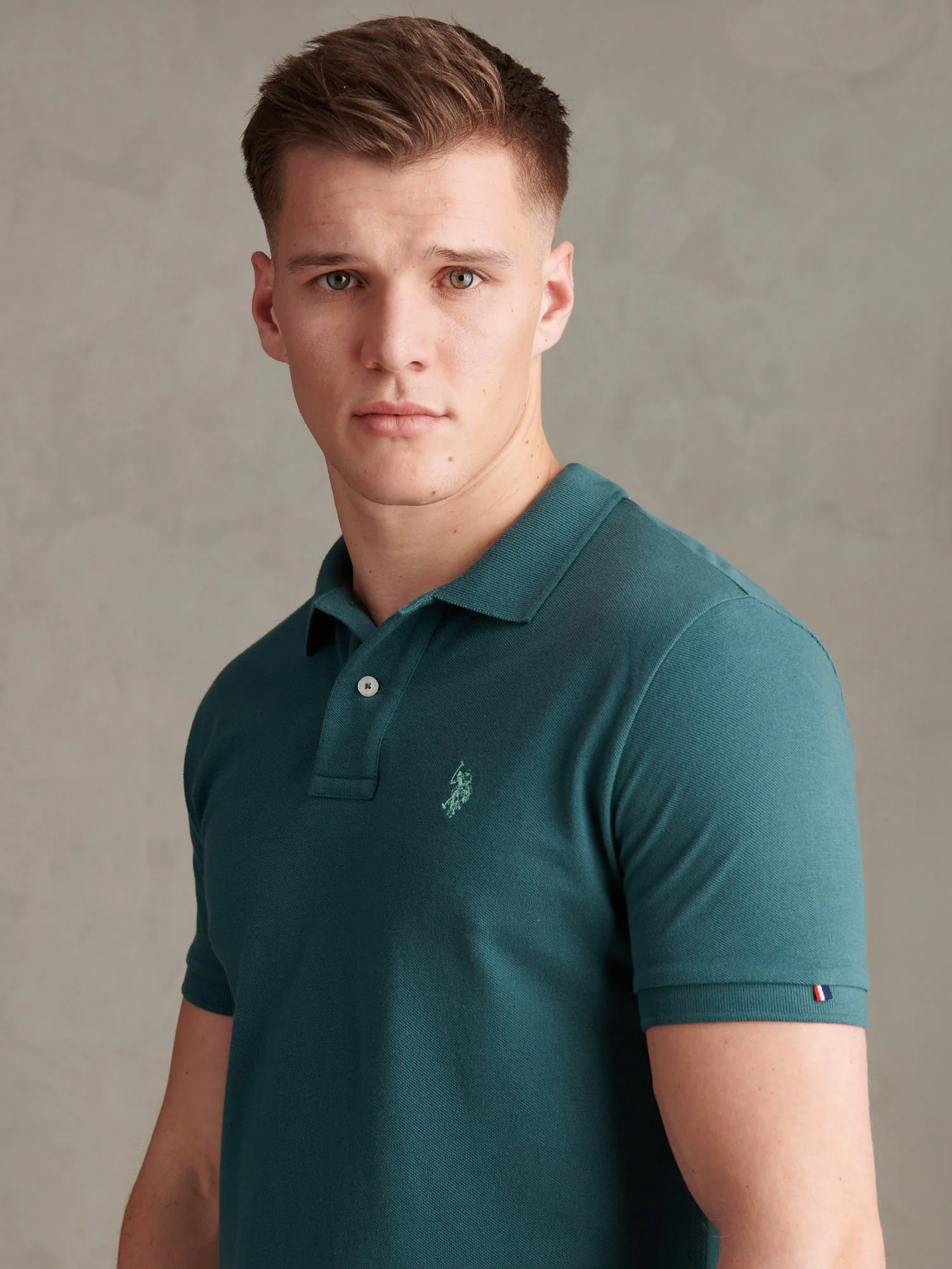 Mens Pique Polo Shirt Mediterranea - Image 2