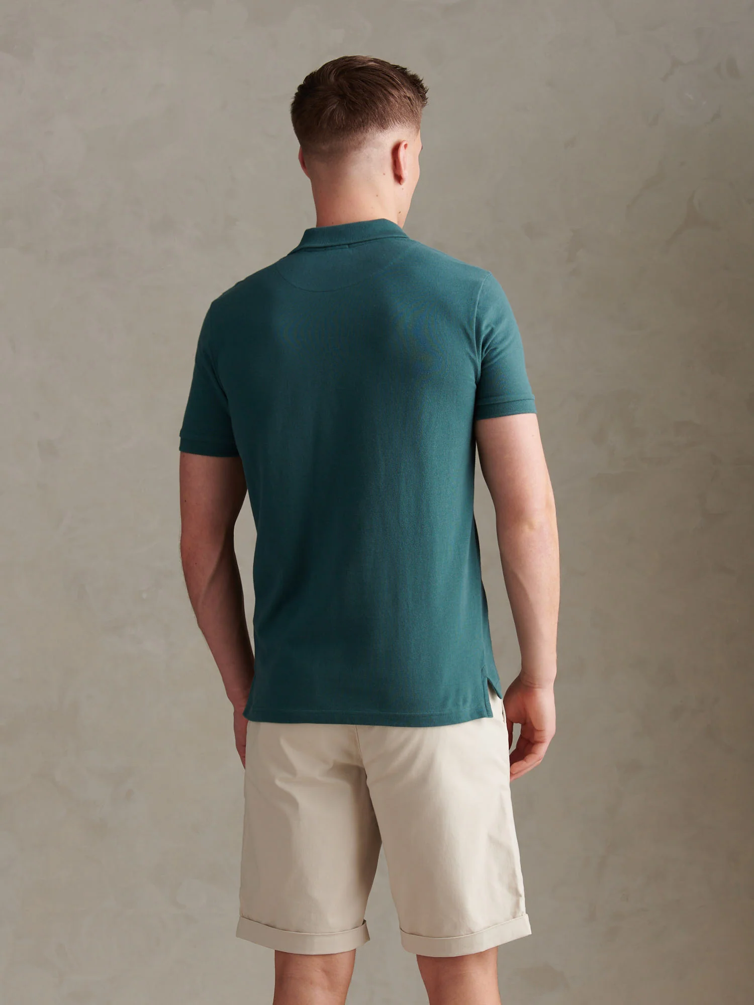 Mens Pique Polo Shirt Mediterranea - Image 4