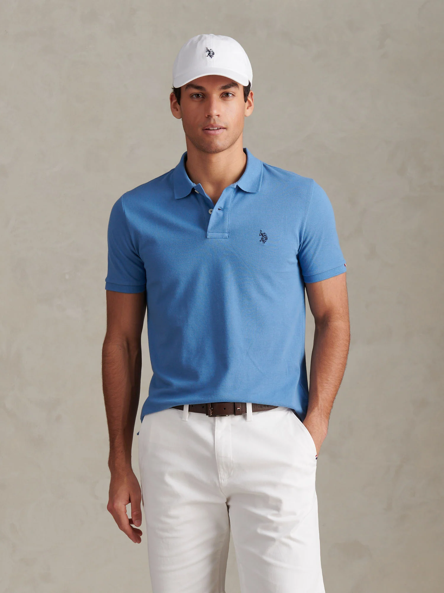 Mens Pique Polo Shirt Riviera