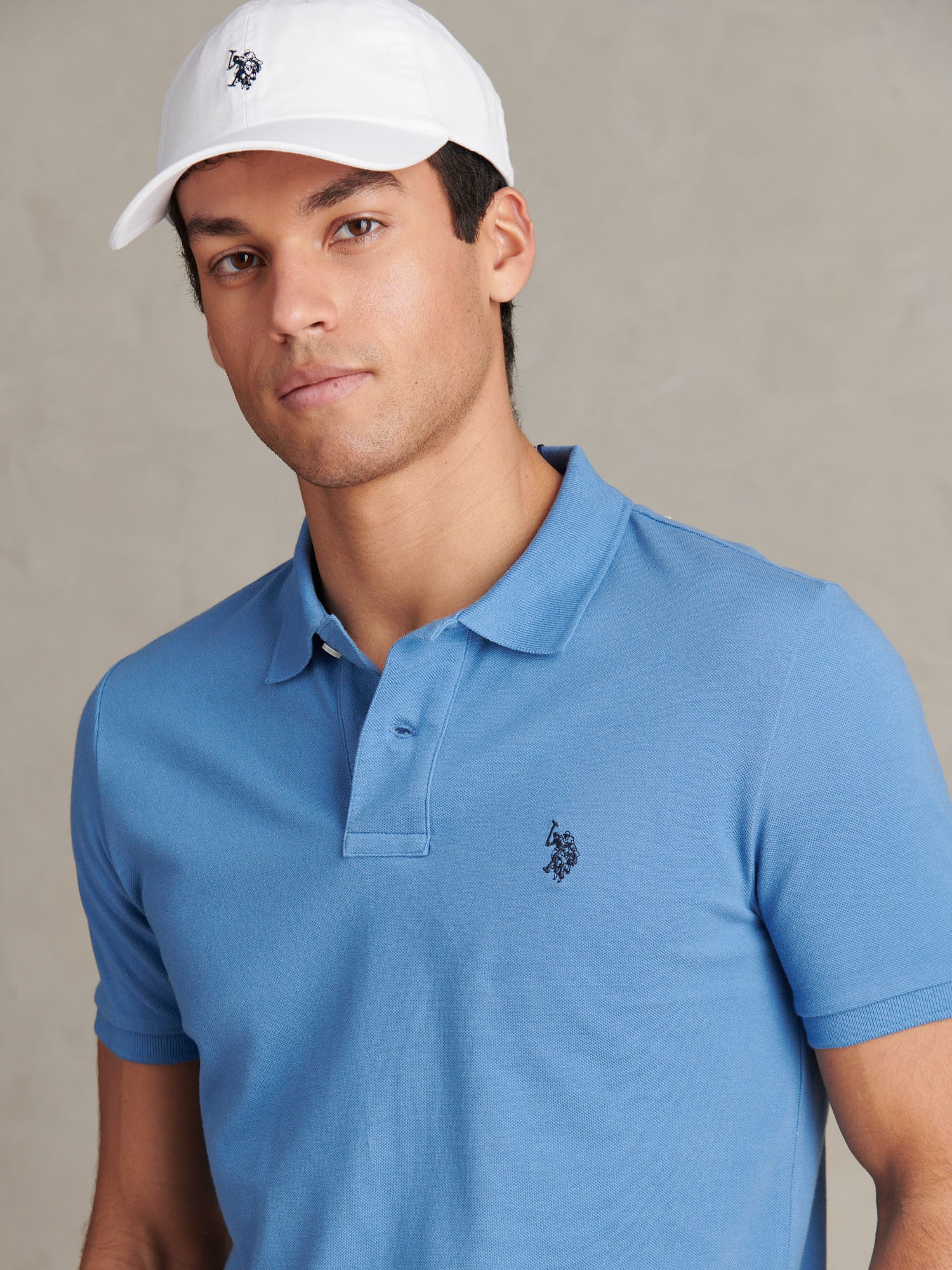Mens Pique Polo Shirt Riviera - Image 2