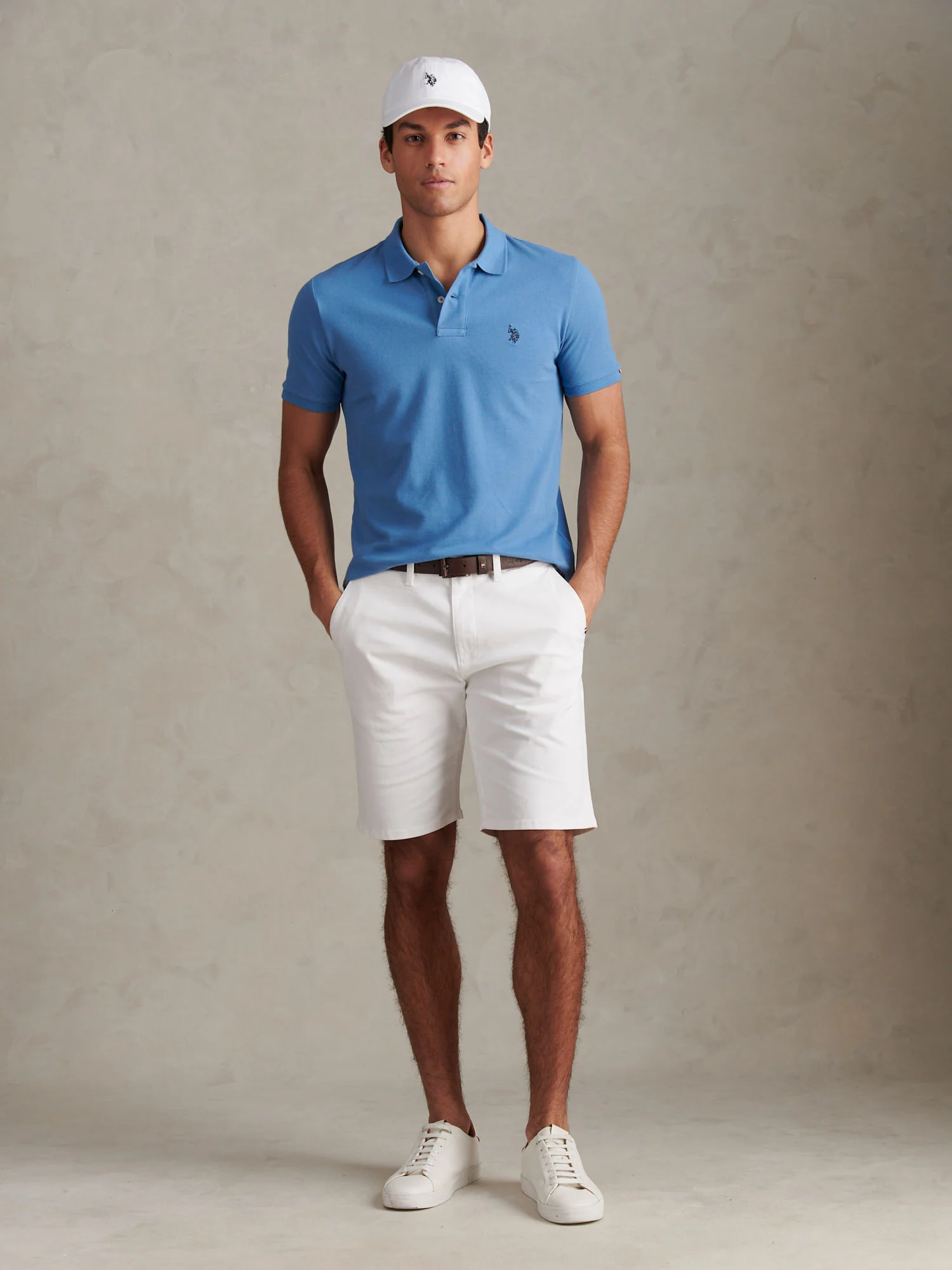 Mens Pique Polo Shirt Riviera - Image 3
