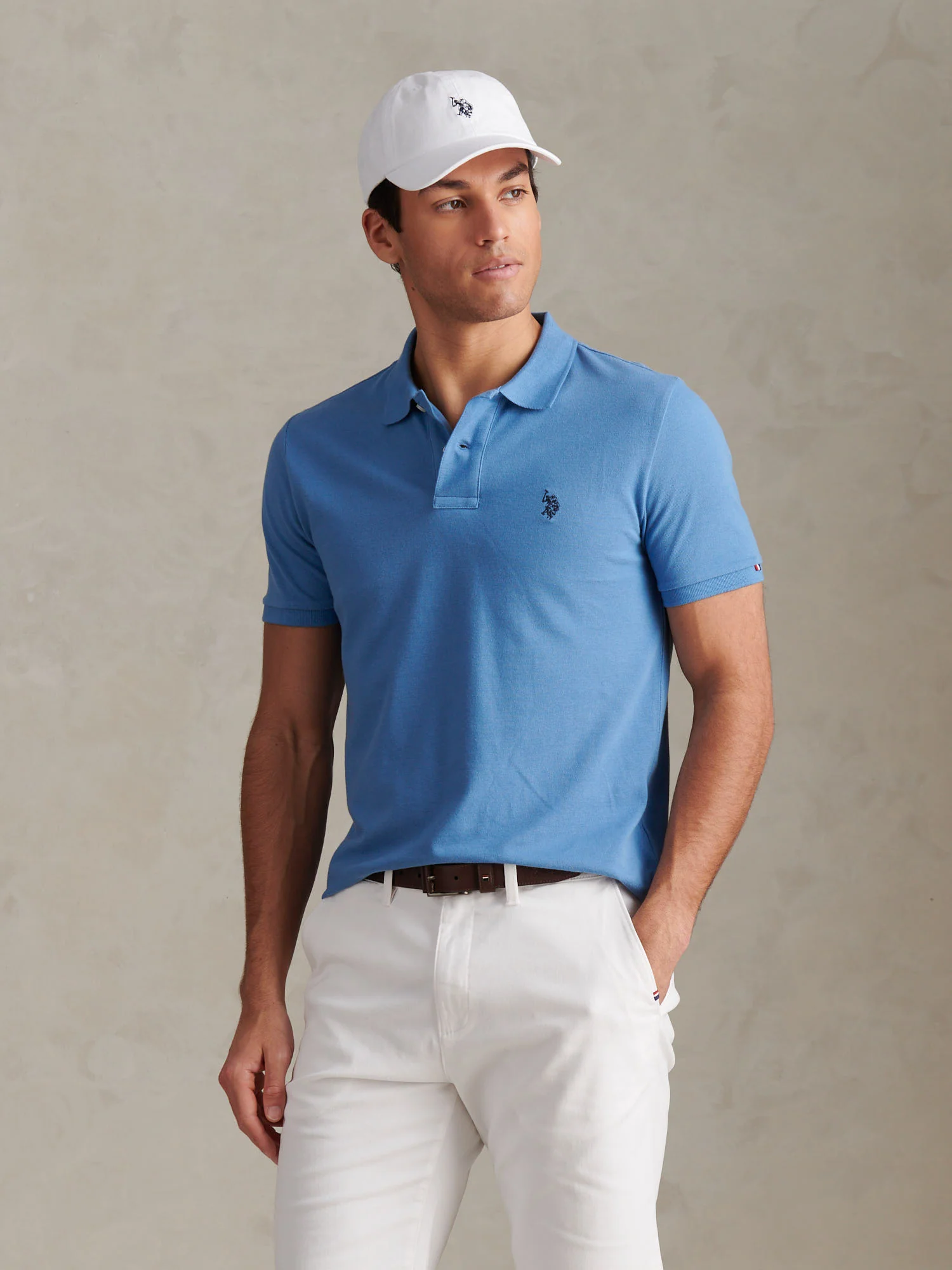 Mens Pique Polo Shirt Riviera - Image 5