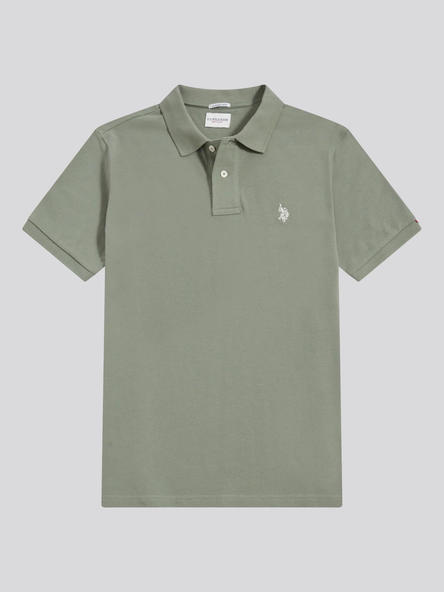 Mens Pique Polo Shirt Sea Spray - Image 5