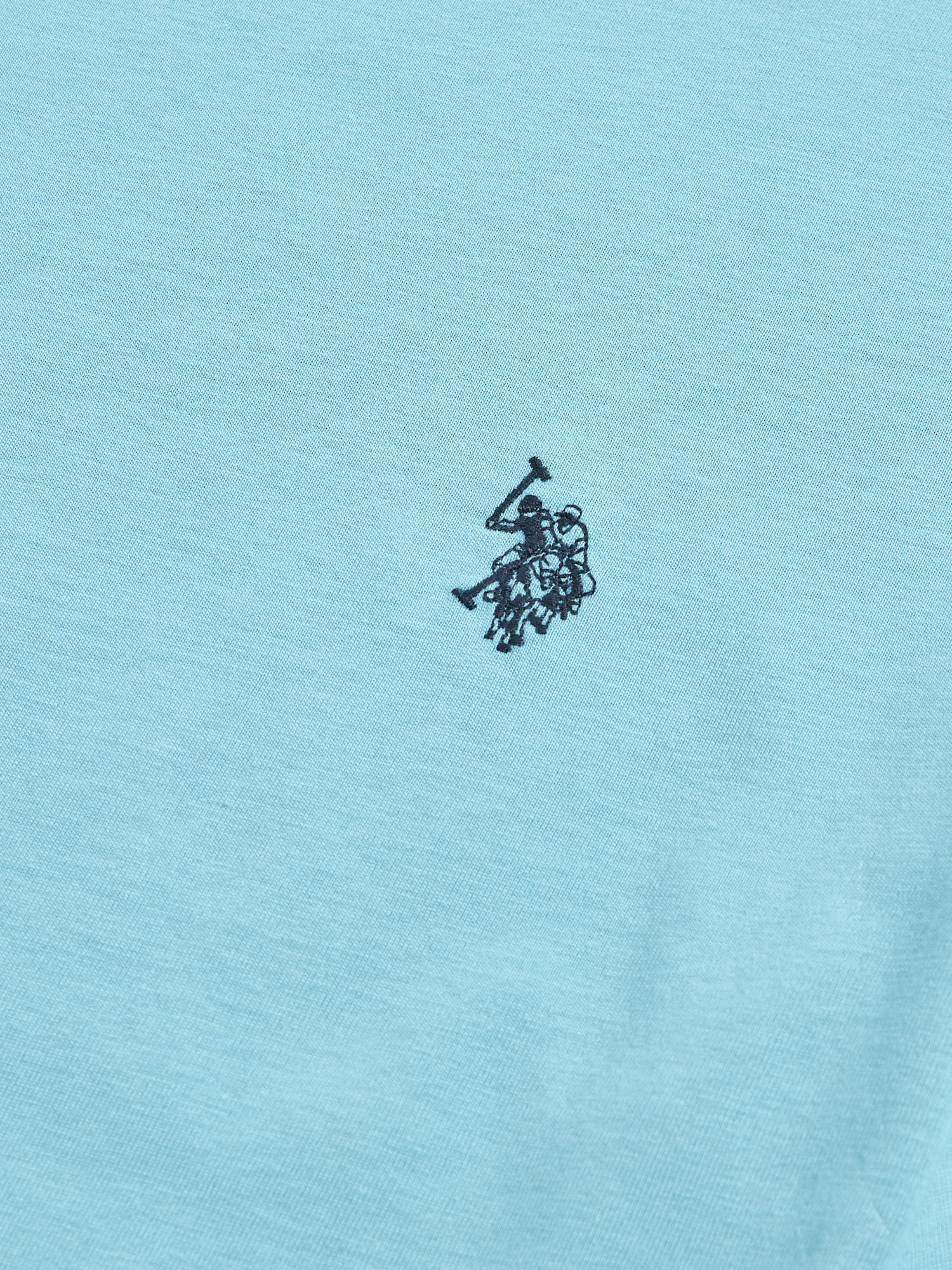 Mens Double Horsemen T-Shirt Air Blue - Image 7