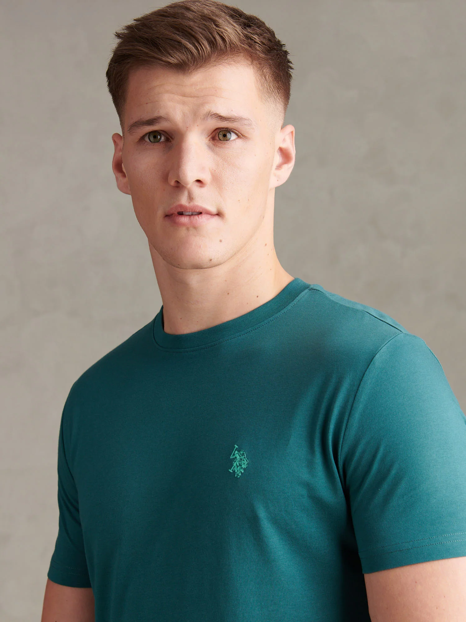 Mens Double Horsemen T-Shirt Mediterranea - Image 2
