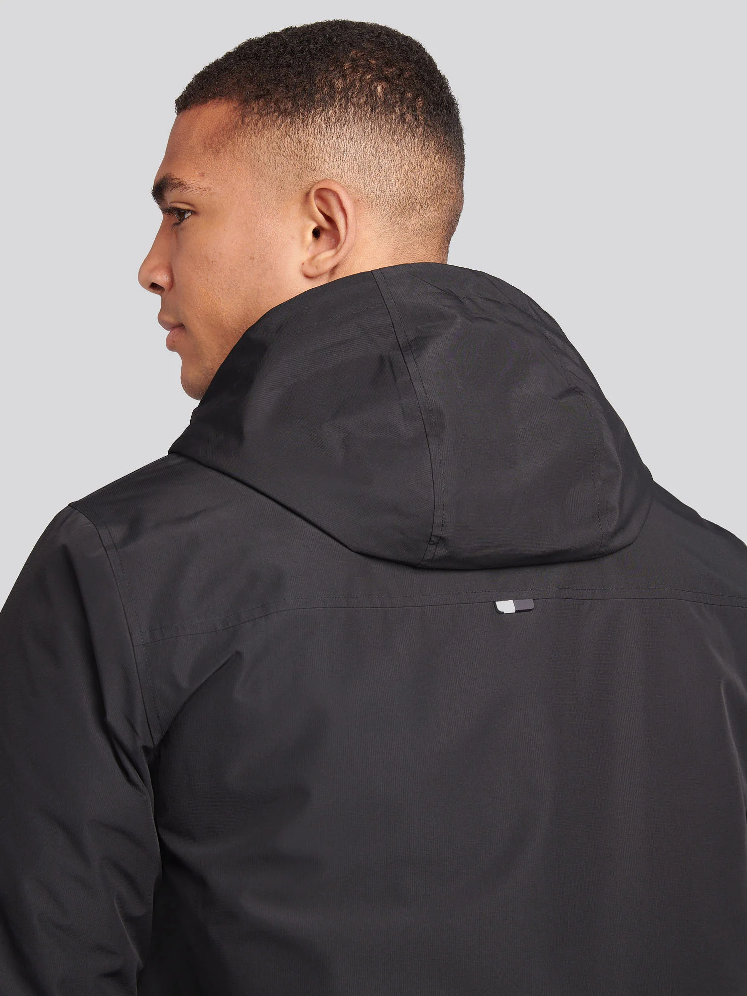 Windbreaker z podszywką męską w czarnym jasnym białym DHM - Image 6