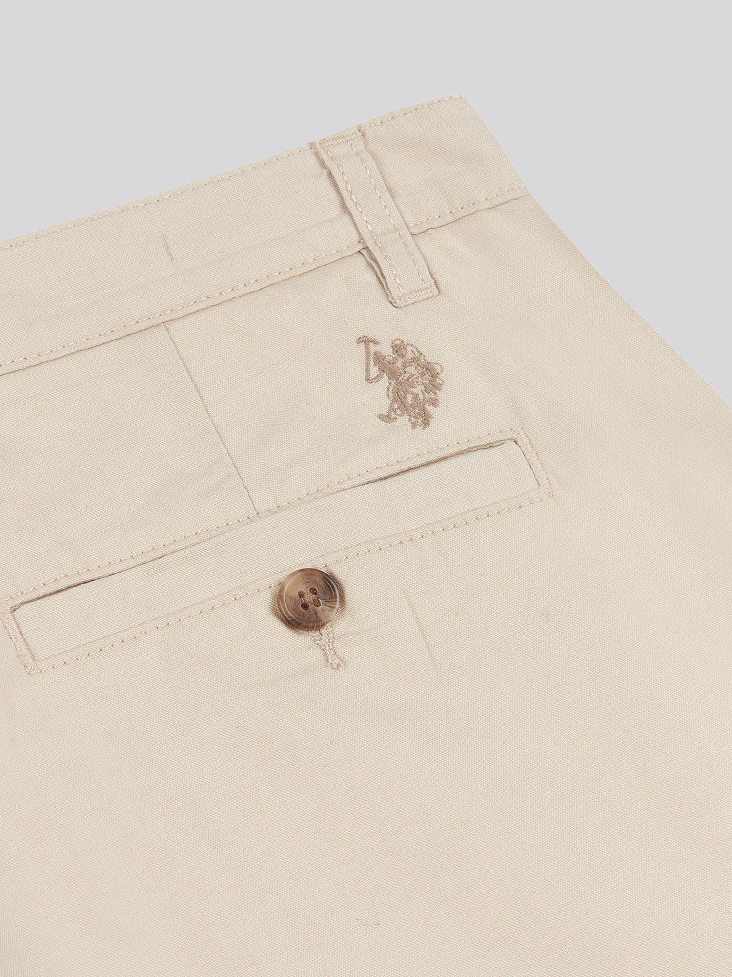 Mens Linen Blend Chino we francuskim dębu - Image 6