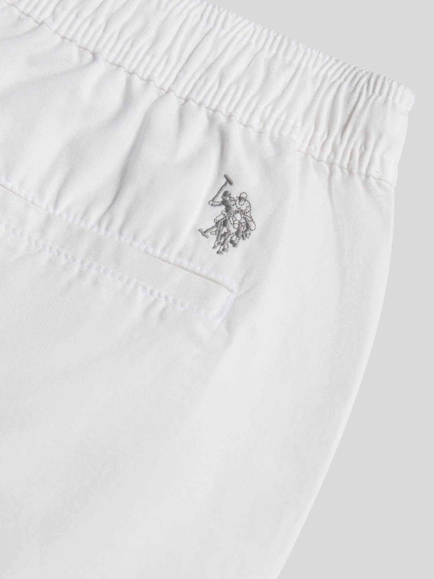 Mens Linen Blend Deck Shorts Bright White - Image 7