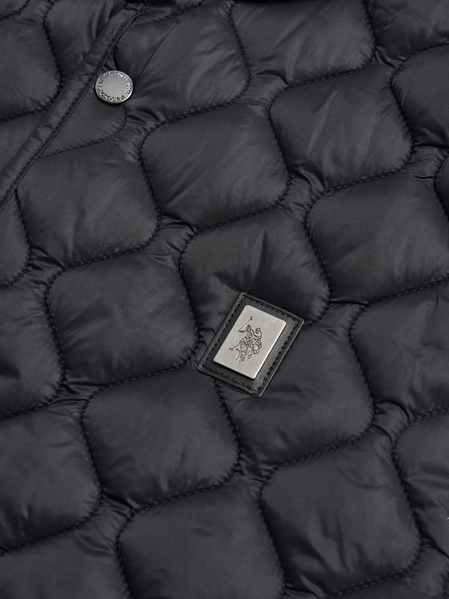 Mens Onion Quilt Lightweight Gilet Black - Image 8