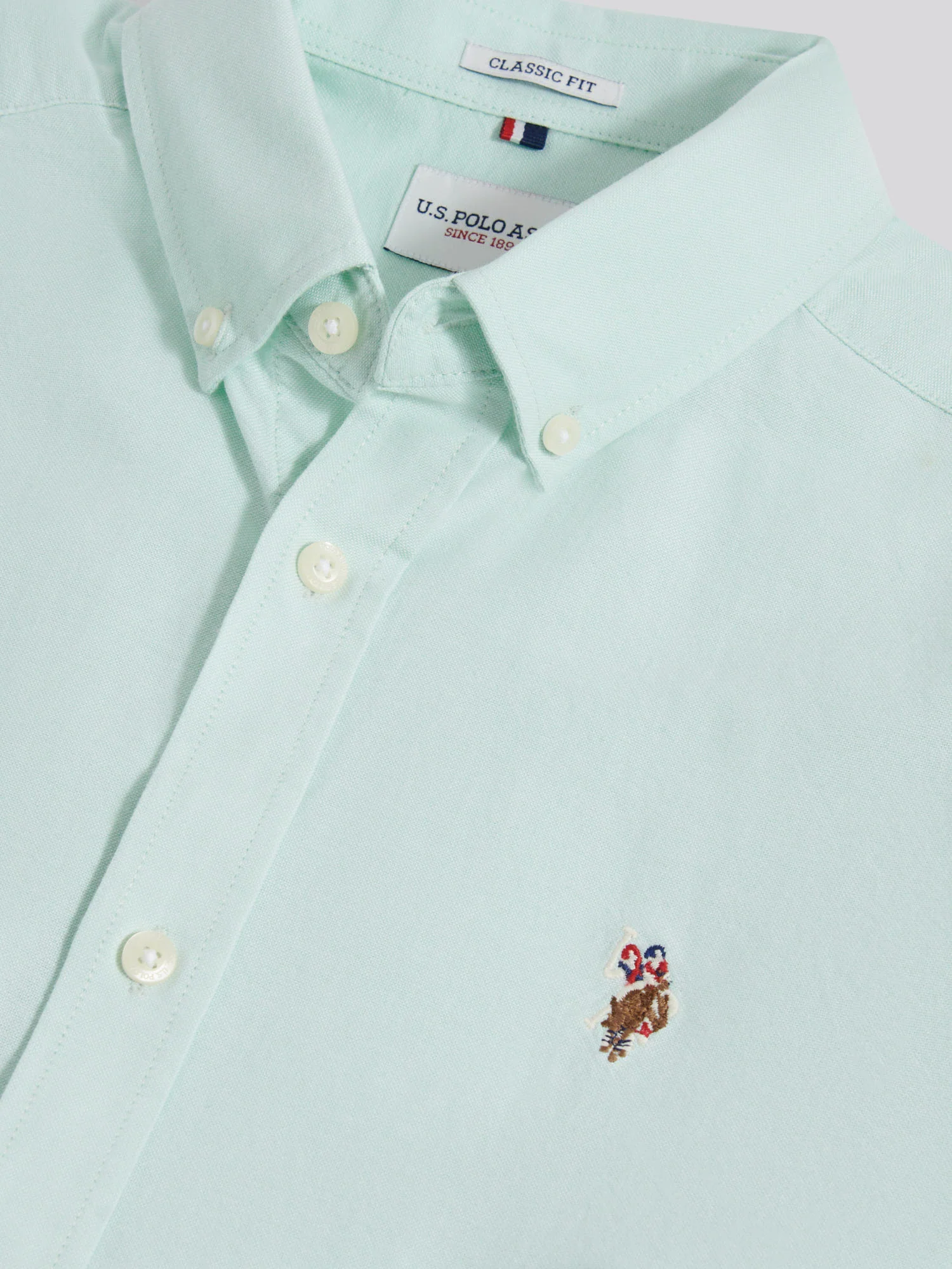 Mens Peached Oxford Shirt Bay - Image 9