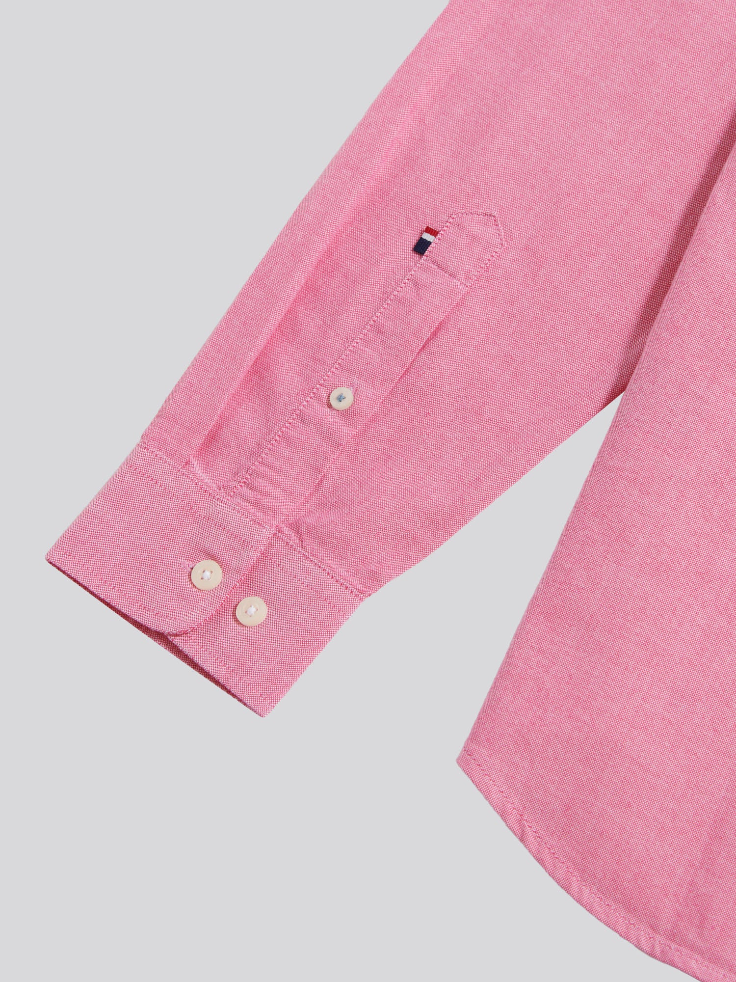 Mens Peached Oxford Shirt Chateau Rose - Image 10
