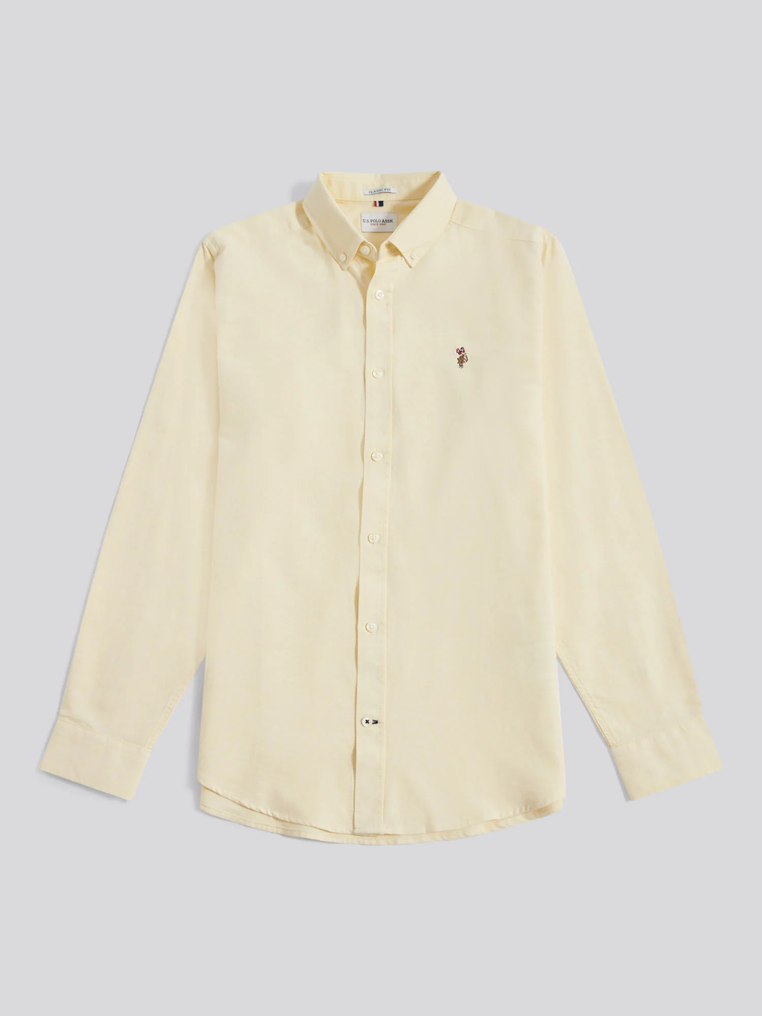 Mens Peached Oxford Shirt French Vanilla - Image 6