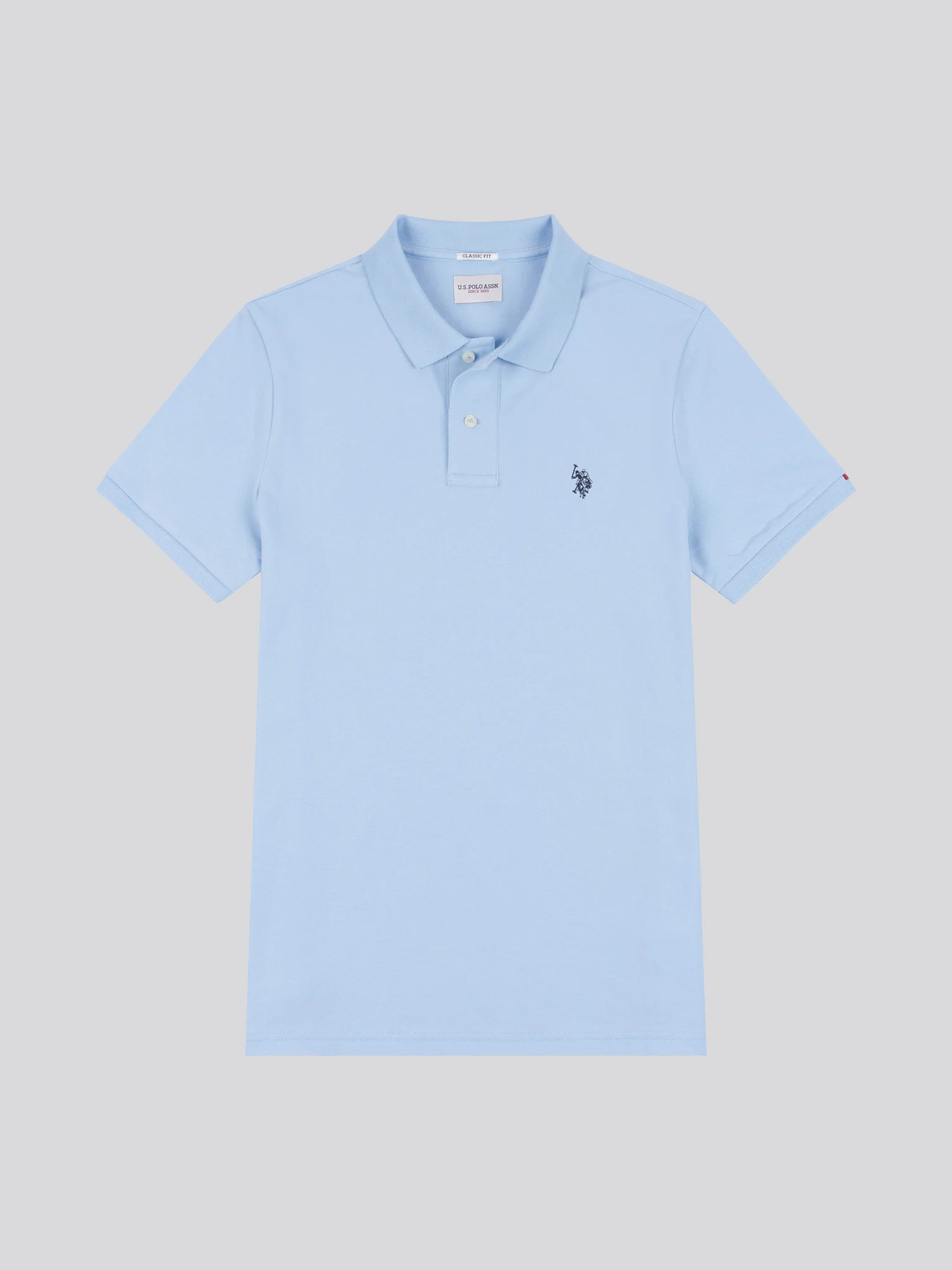 Męska koszula polo w Chambray Blue - Image 6