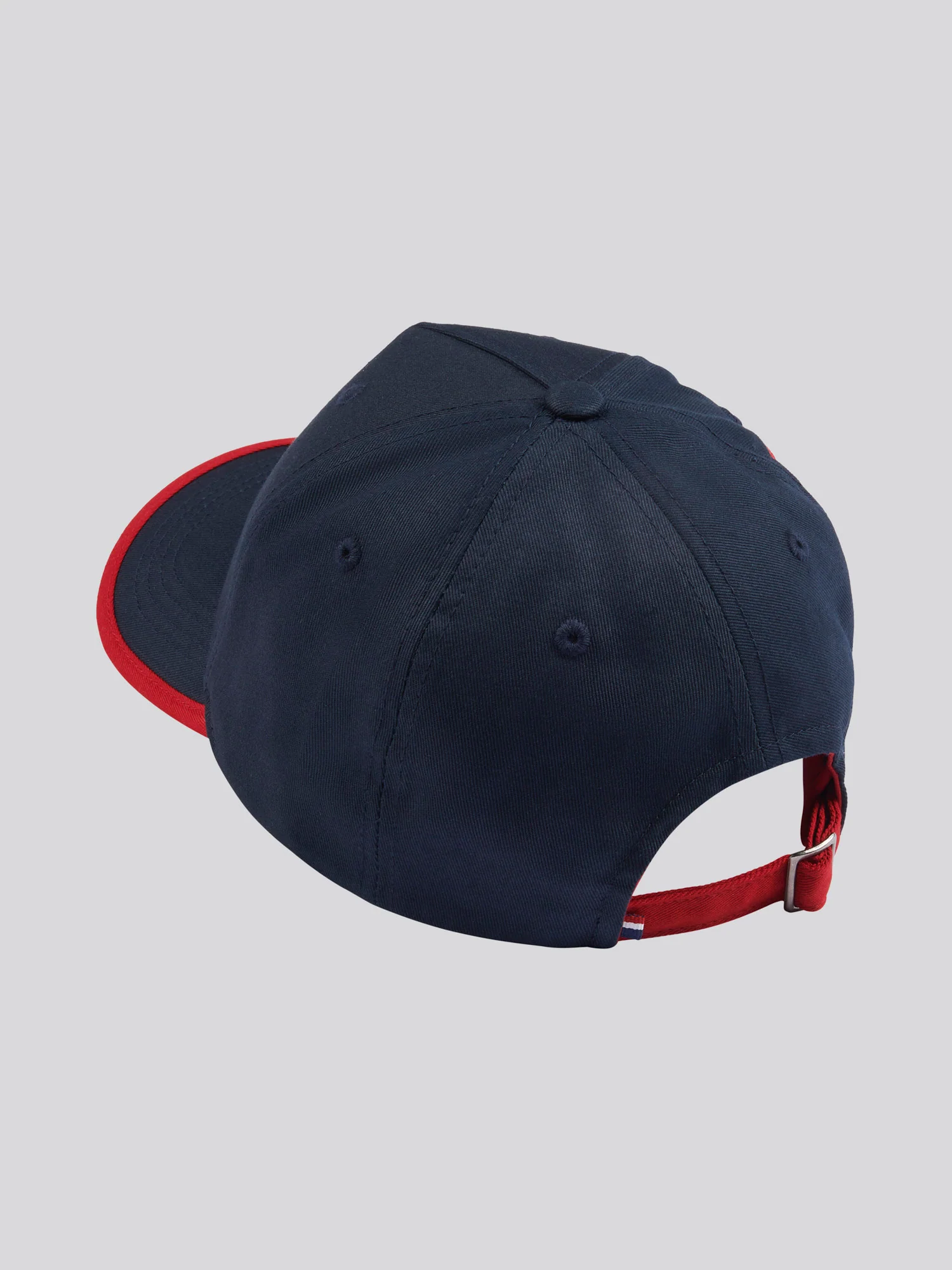 Mens Player 3 Baseball Cap in Dark Sapphire Navy/Haute Red DHM - Image 4