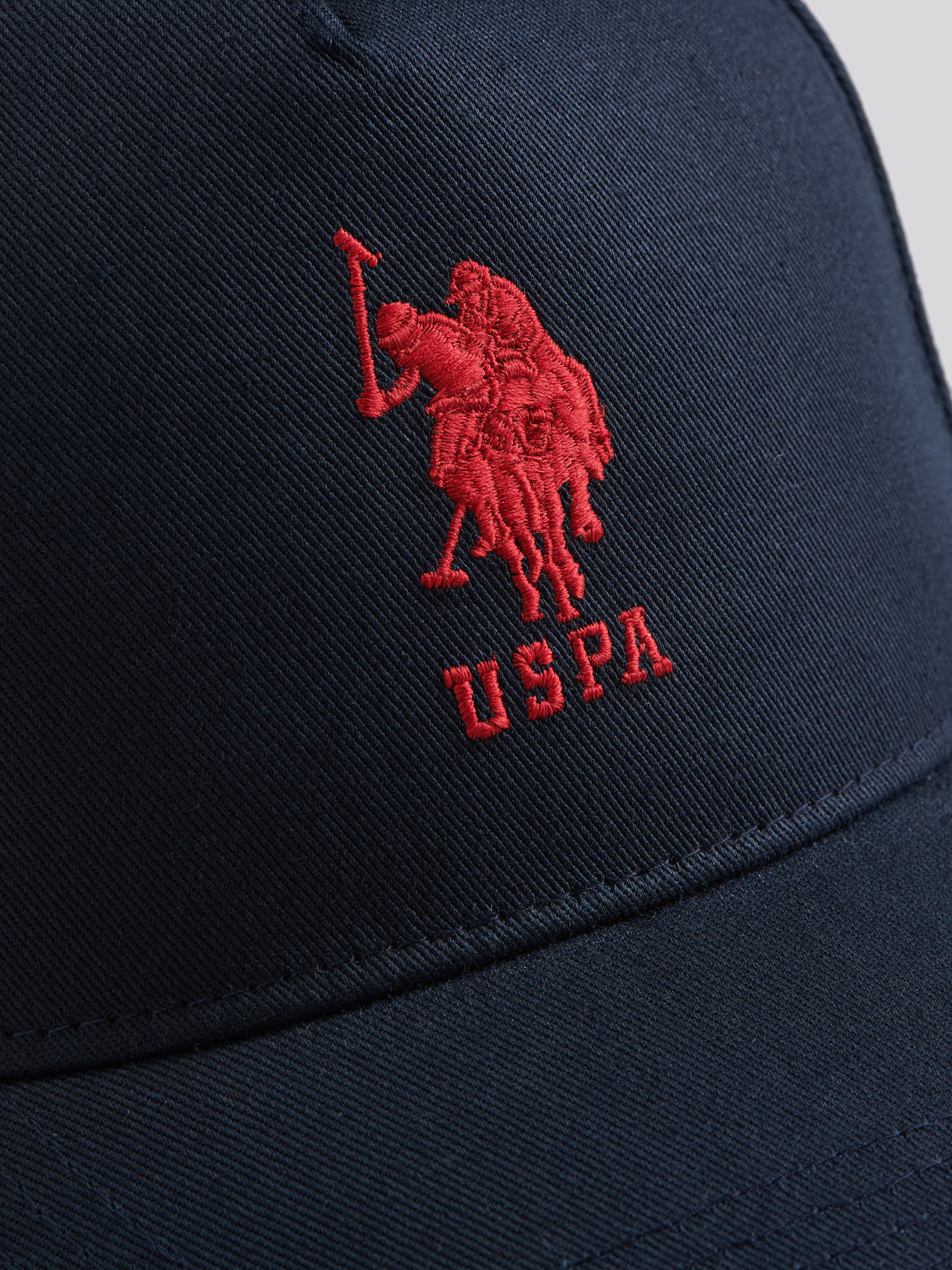 Mens Player 3 Baseball Cap in Dark Sapphire Navy/Haute Red DHM - Image 5