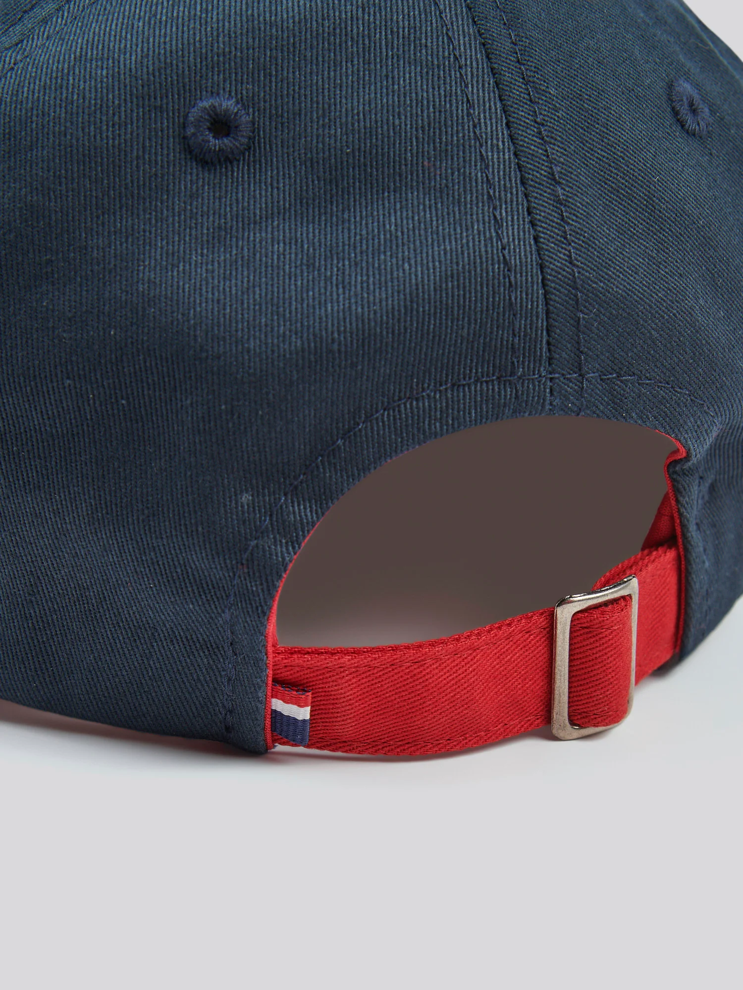 Mens Player 3 Baseball Cap in Dark Sapphire Navy/Haute Red DHM - Image 7