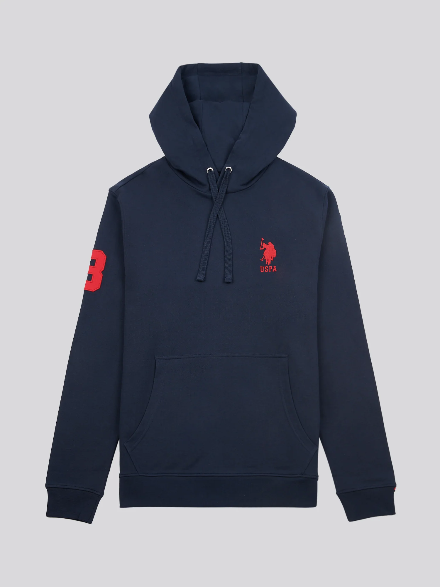 Mens Player 3 Loopback Bluza w ciemnym szafirowym granatowym/haute Red Dhm - Image 6