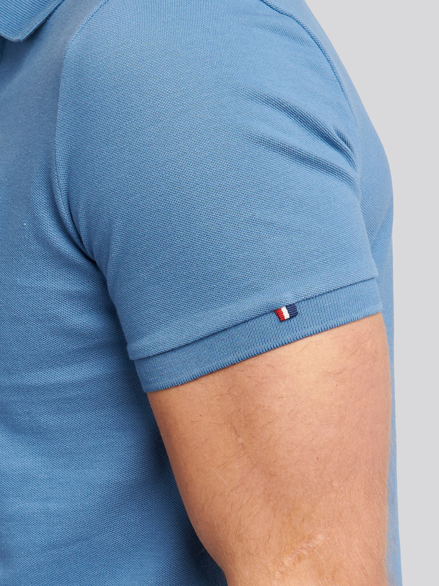 Mens Player 3 Pique Polo Shirt w niebieskim horyzoncie - Image 5