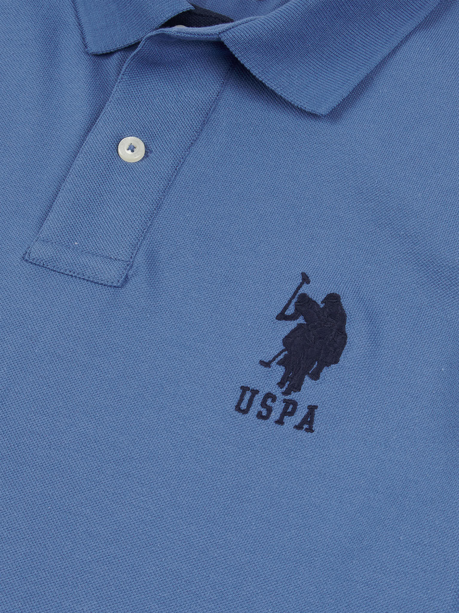 Mens Player 3 Pique Polo Shirt w niebieskim horyzoncie - Image 7