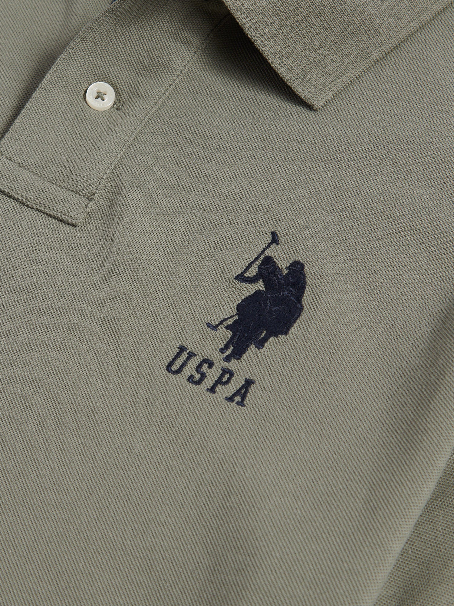 Mens Player 3 Pique Polo Shirt w grzbietowej bazylii - Image 8