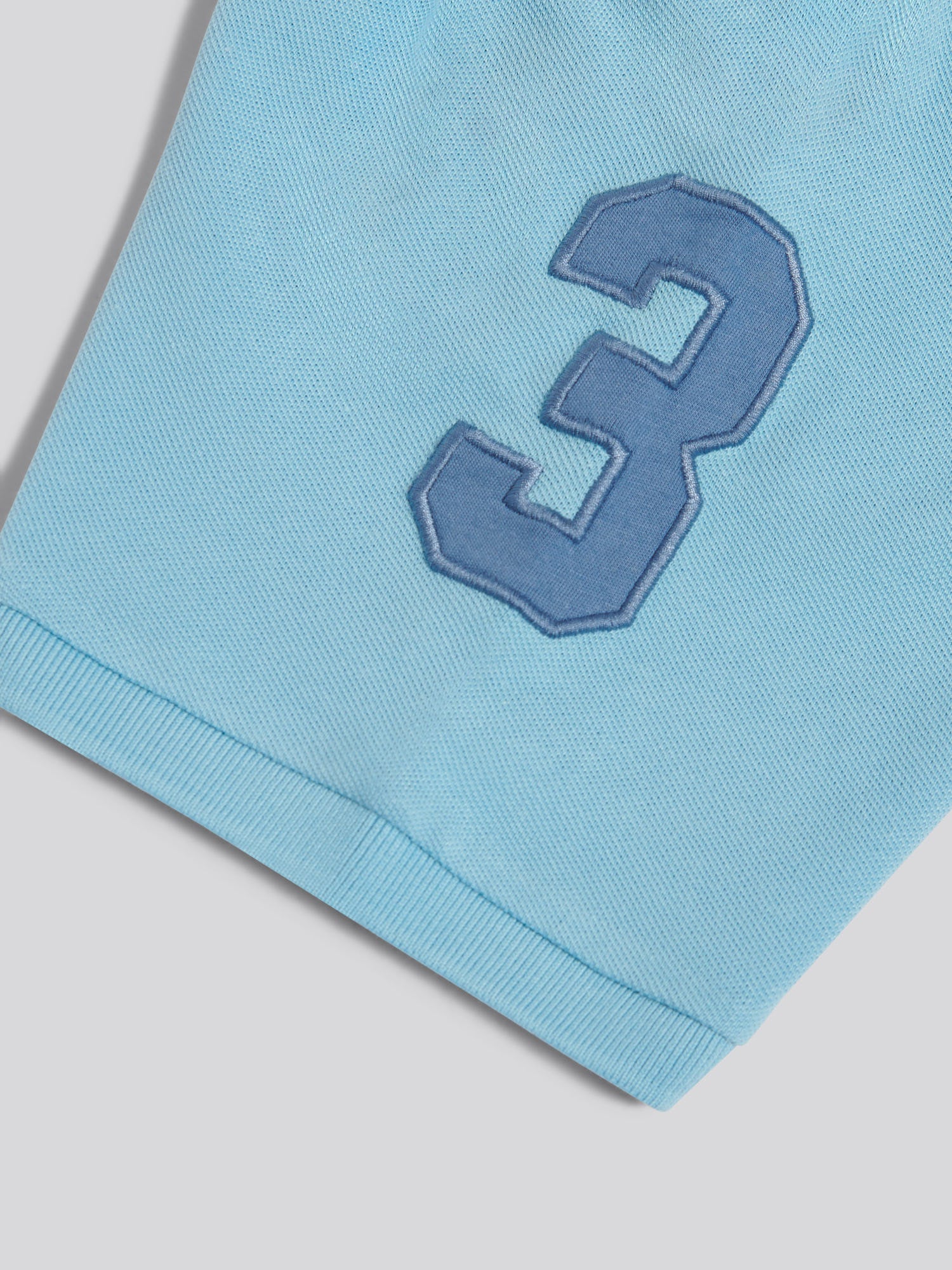 Mens Player 3 Pique Polo Shirt Air Blue - Image 4