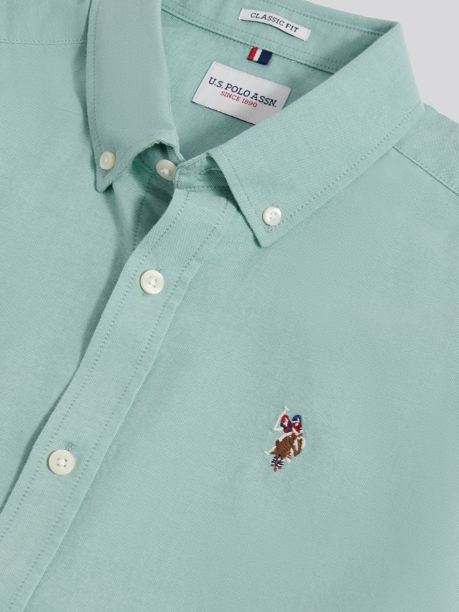 Mens  Short Sleeve Oxford Shirt Aquifer - Image 7