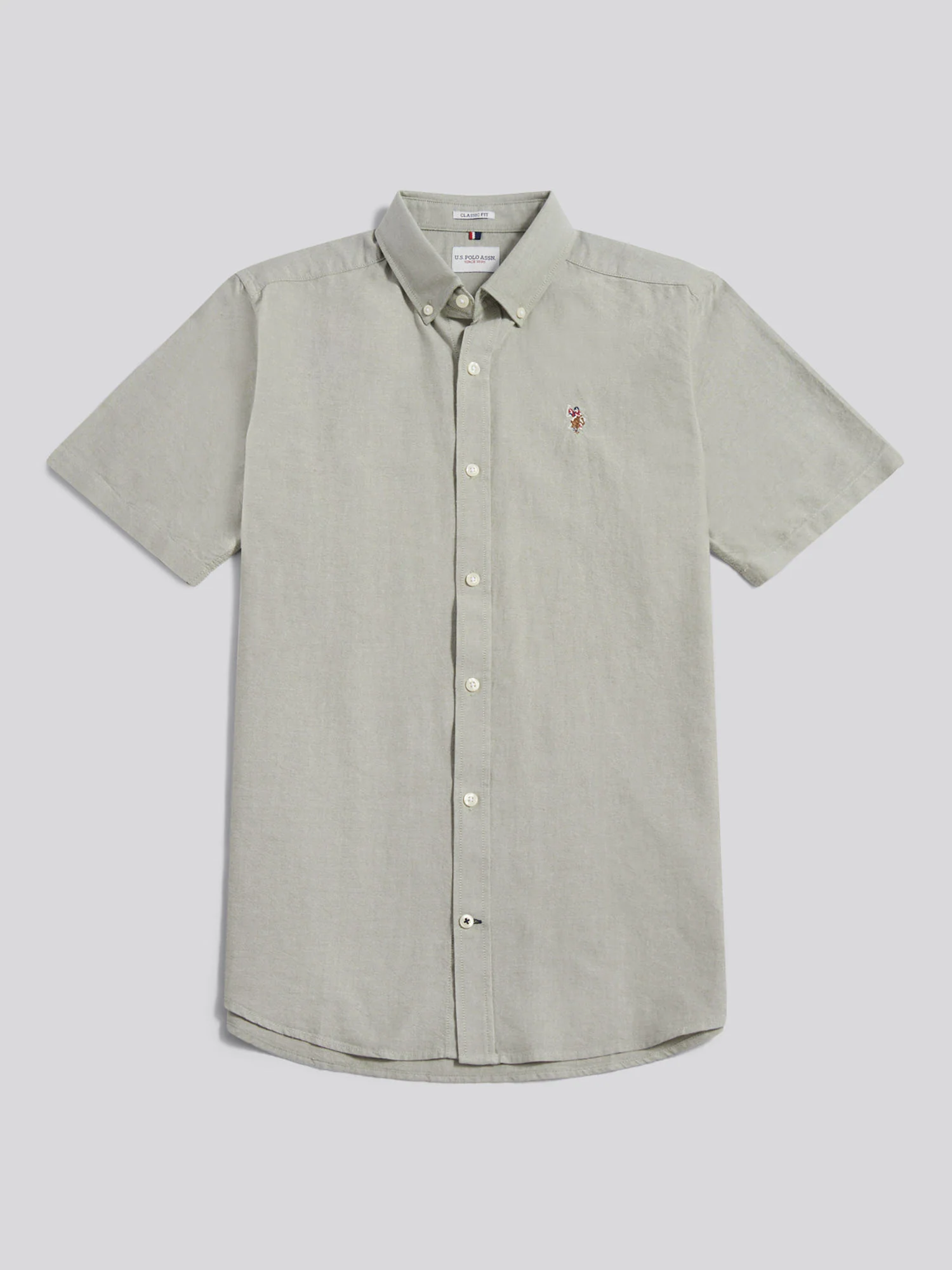 Mens  Short Sleeve Oxford Shirt Sea Spray - Image 5