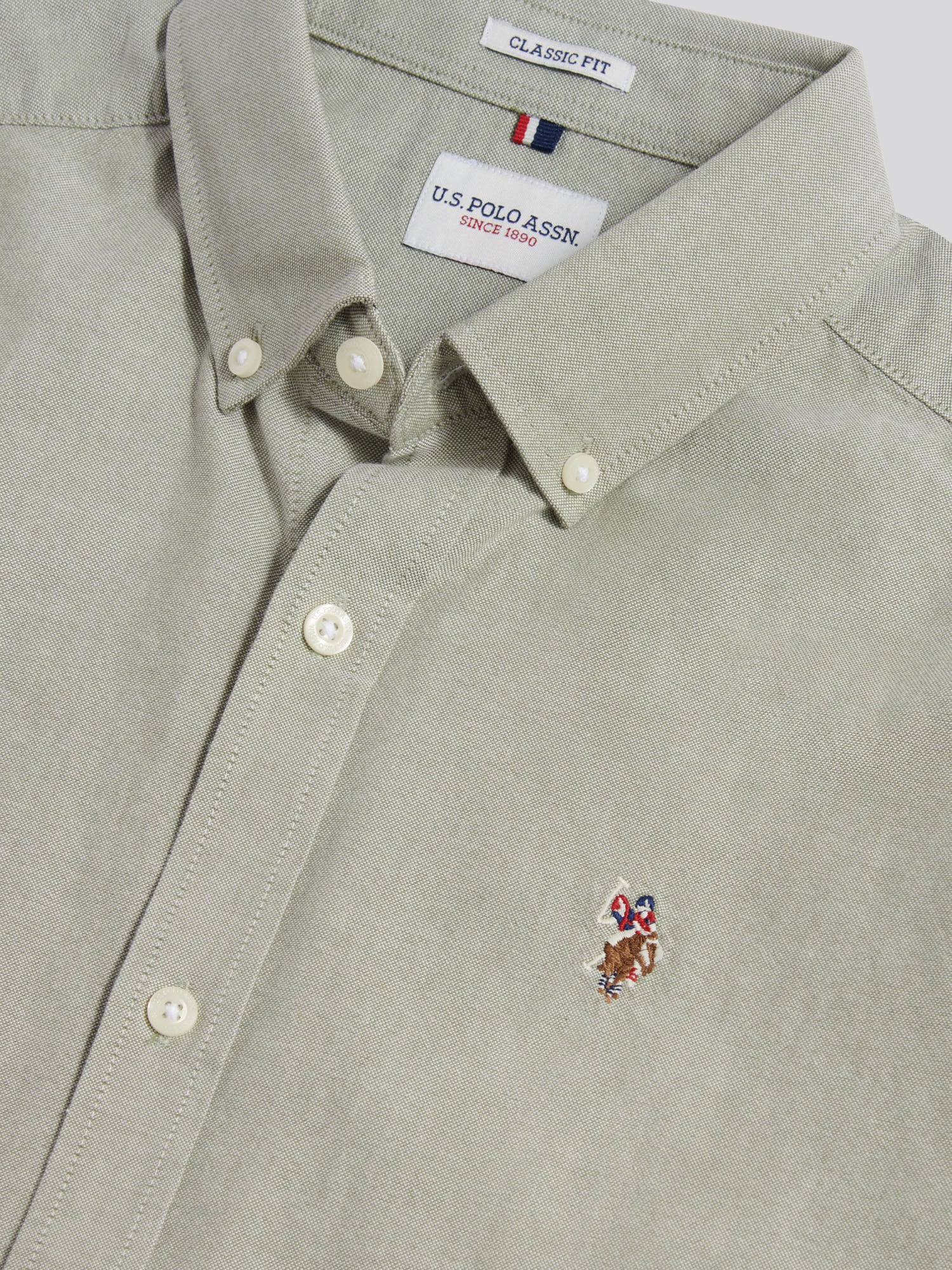 Mens  Short Sleeve Oxford Shirt Sea Spray - Image 7