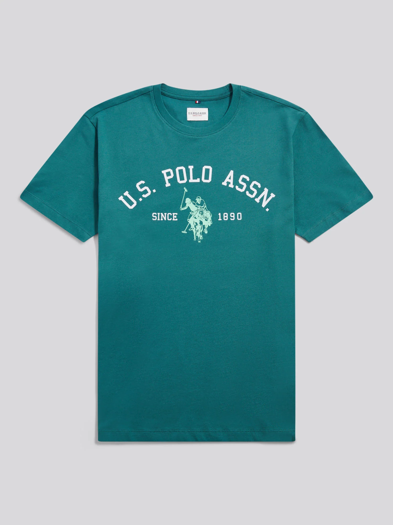 Mens Signature Arch Print T-Shirt Mediterranea - Image 5