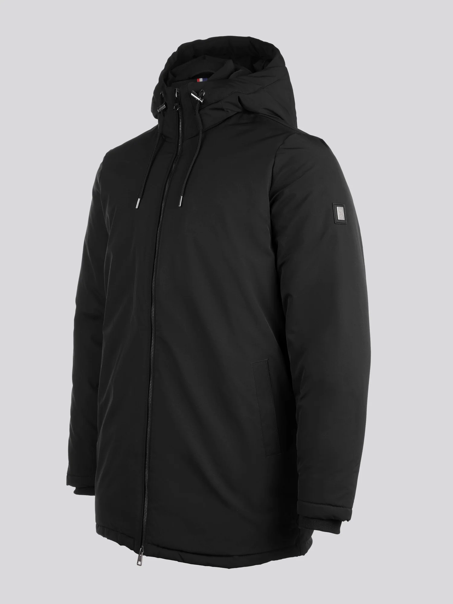 Męska mądra kurtka parka w kolorze czarnym - Image 8