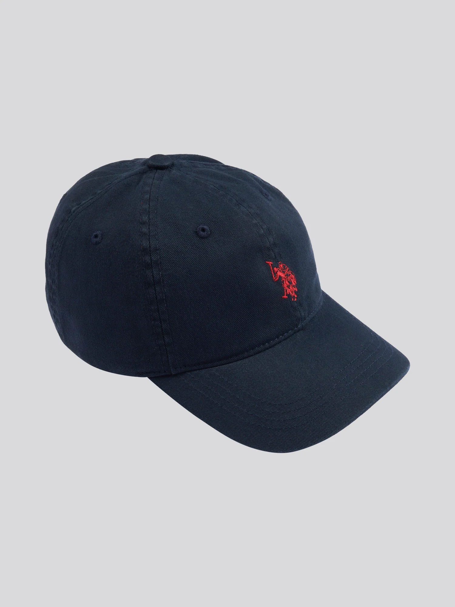 MENS MAY Casual Cap in Dark Sapphire Navy/Haute Red DHM - Image 3