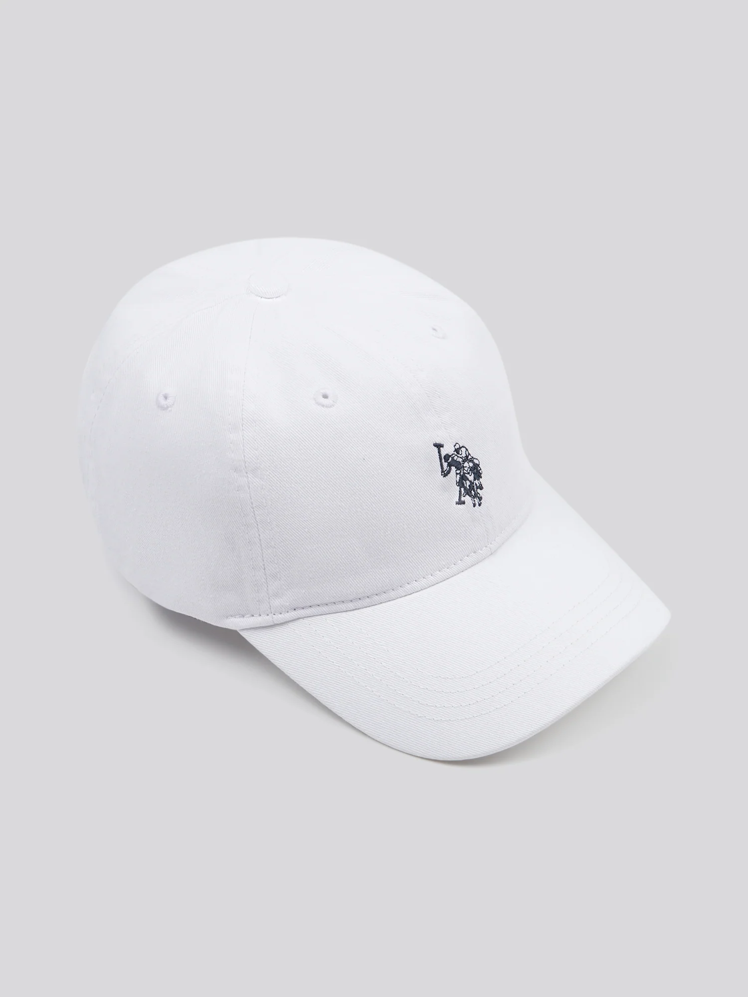 MENS MAY Casual Cap in White/Dark Sapphire granatowy DHM - Image 3
