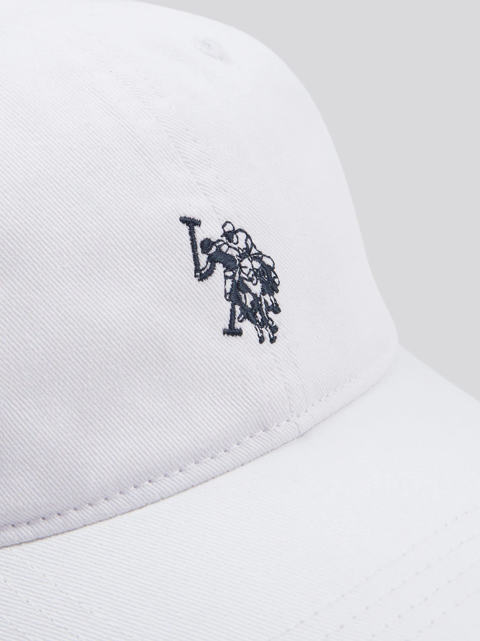 MENS MAY Casual Cap in White/Dark Sapphire granatowy DHM - Image 5