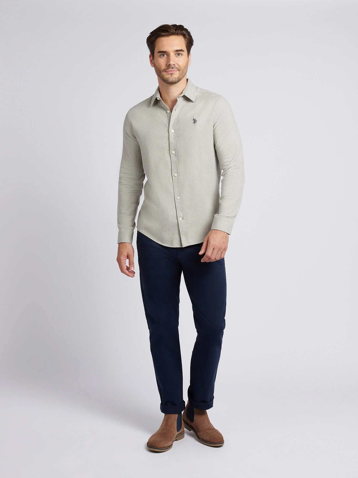 Koszula Mini Houndstooth LS Midse Grey Marg - Image 3