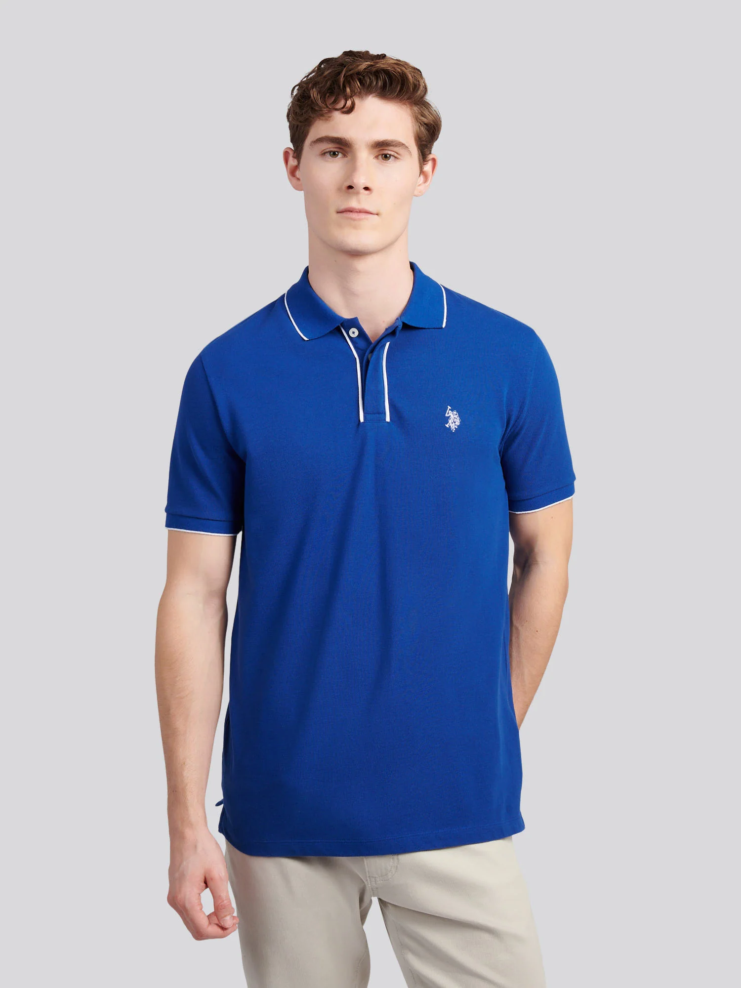 Pique Pique SS Polo Sodalite Blue