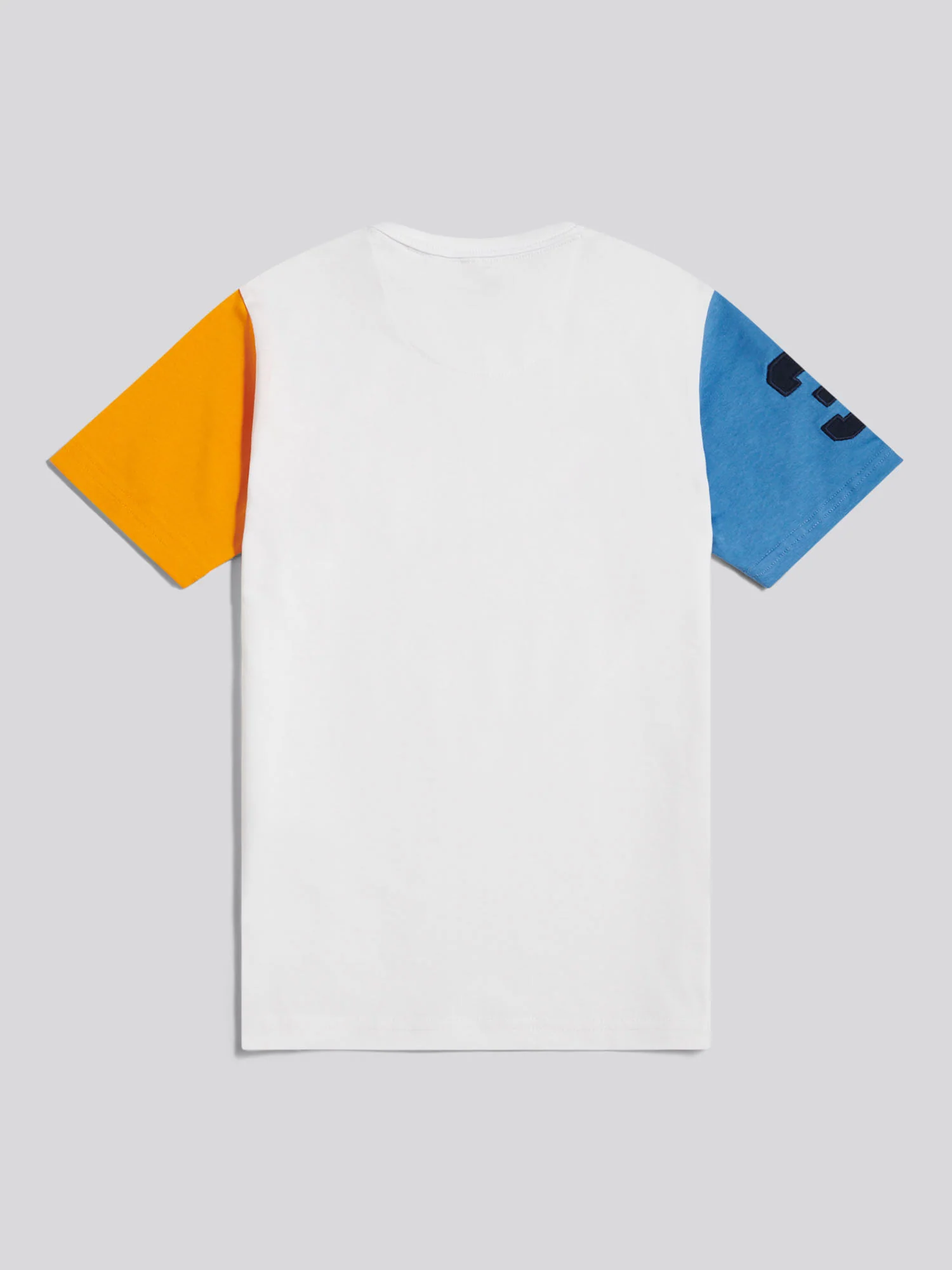 Boys Player 3 Colour Block T-Shirt Bright White - Image 7