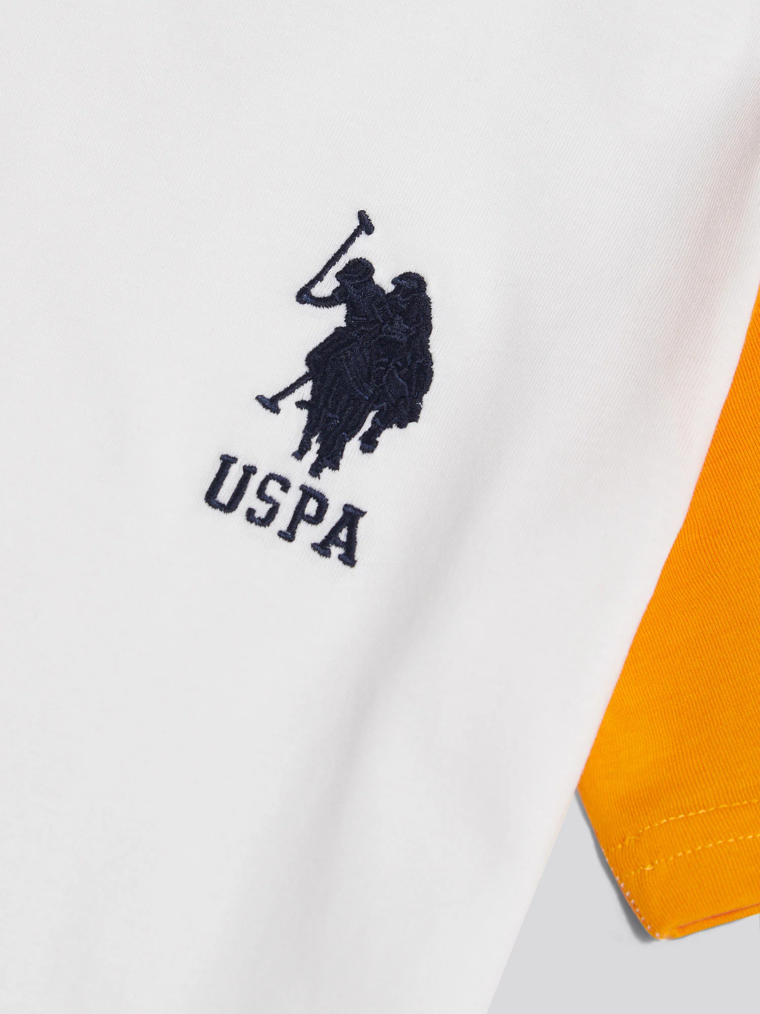 Boys Player 3 Colour Block T-Shirt Bright White - Image 8