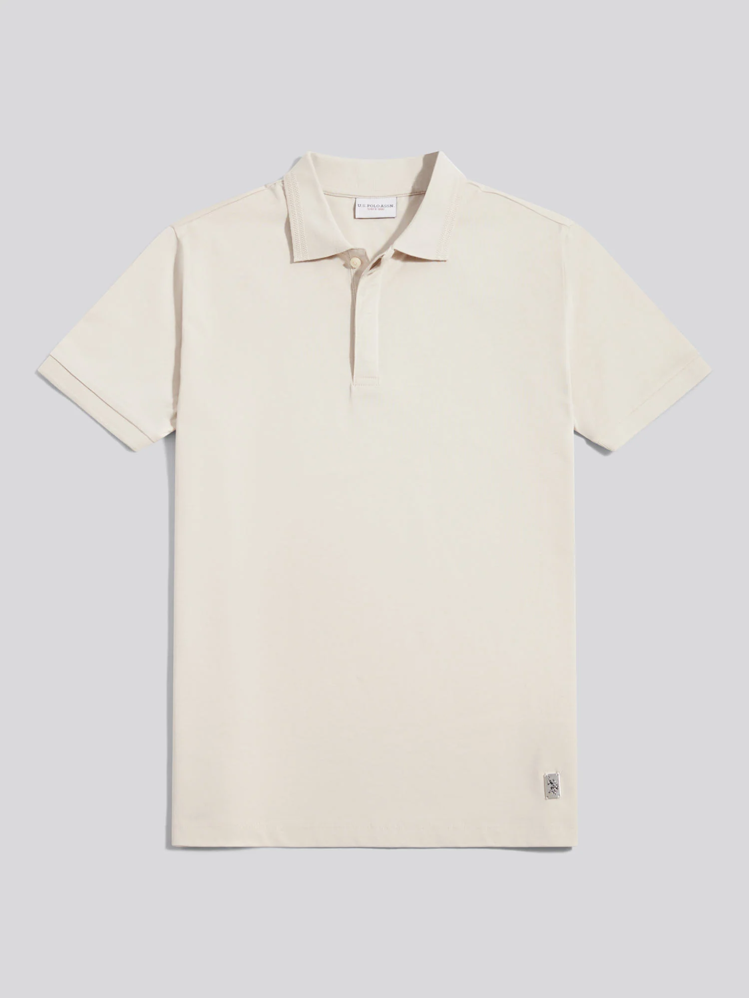 Mens Premium Supima Cotton Polo Shirt Beige