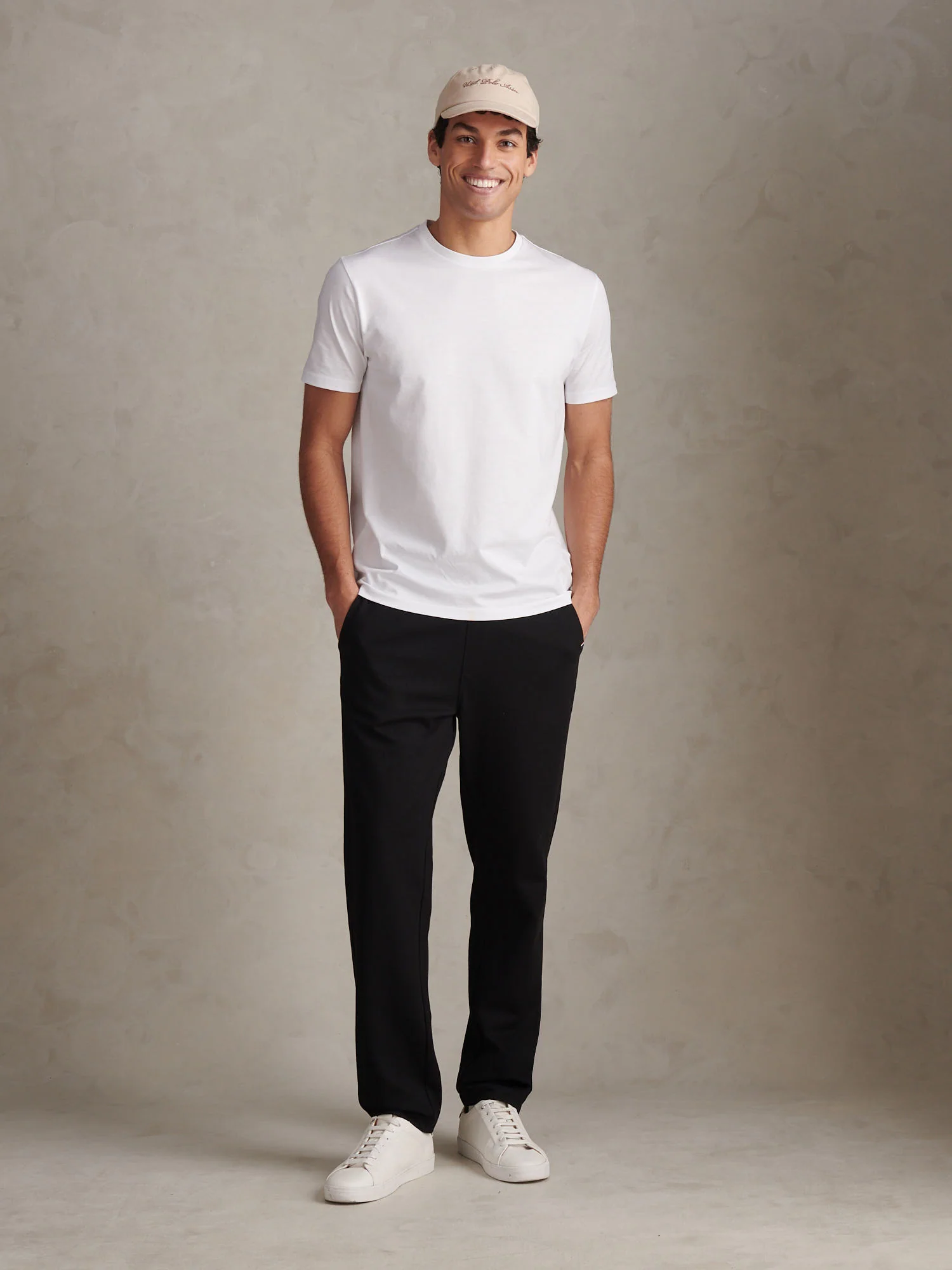 Mens Jersey Double Horsemen Trousers Black - Image 3