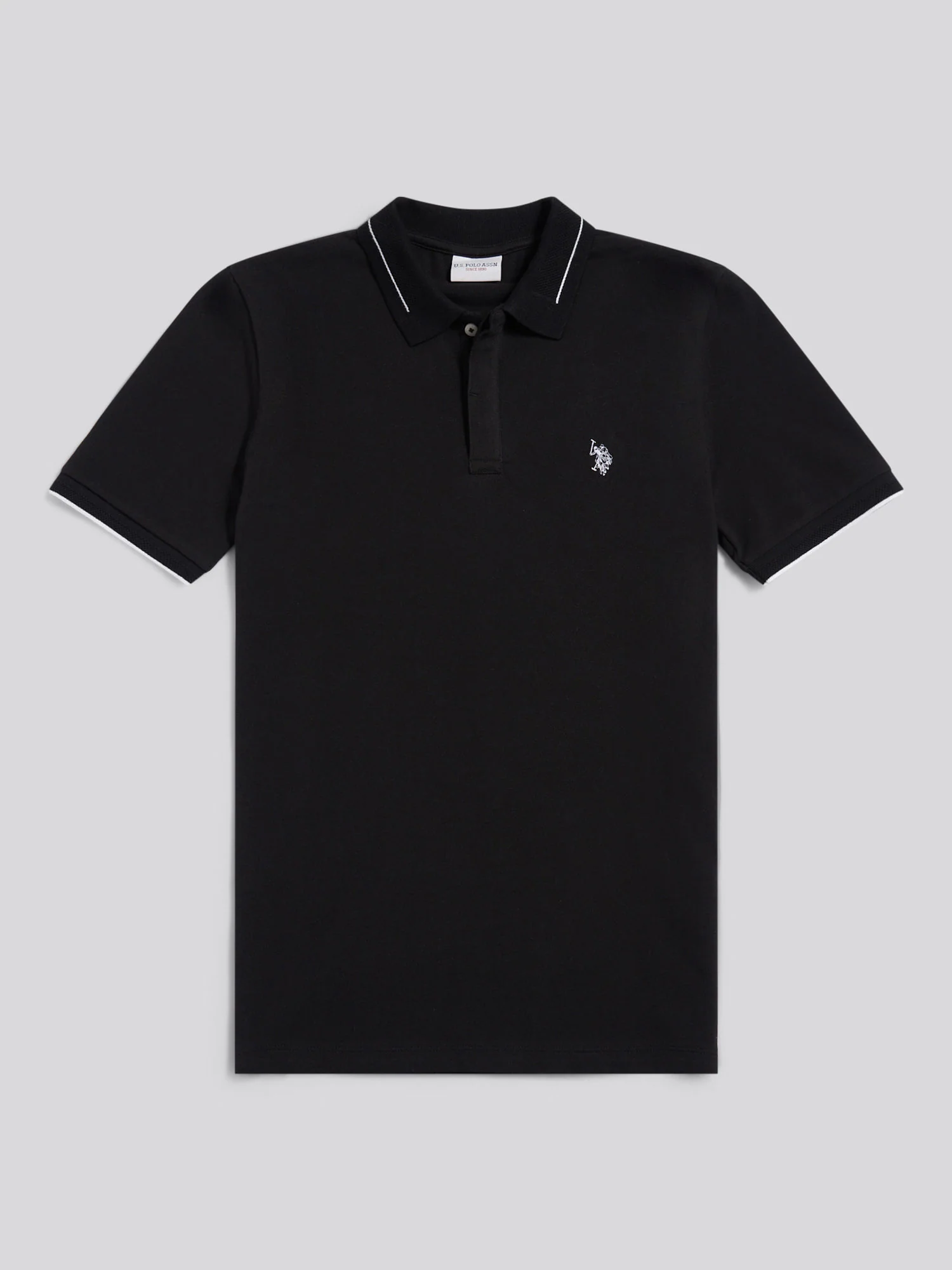 Smart Pique SS Polo Black - Image 5