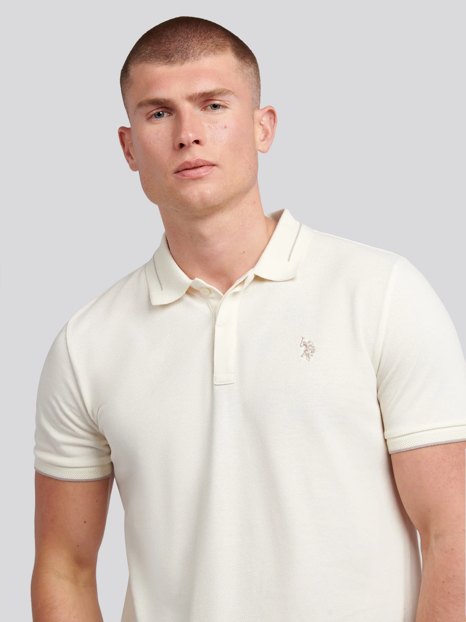 Smart Pique SS Polo Whisper White - Image 2