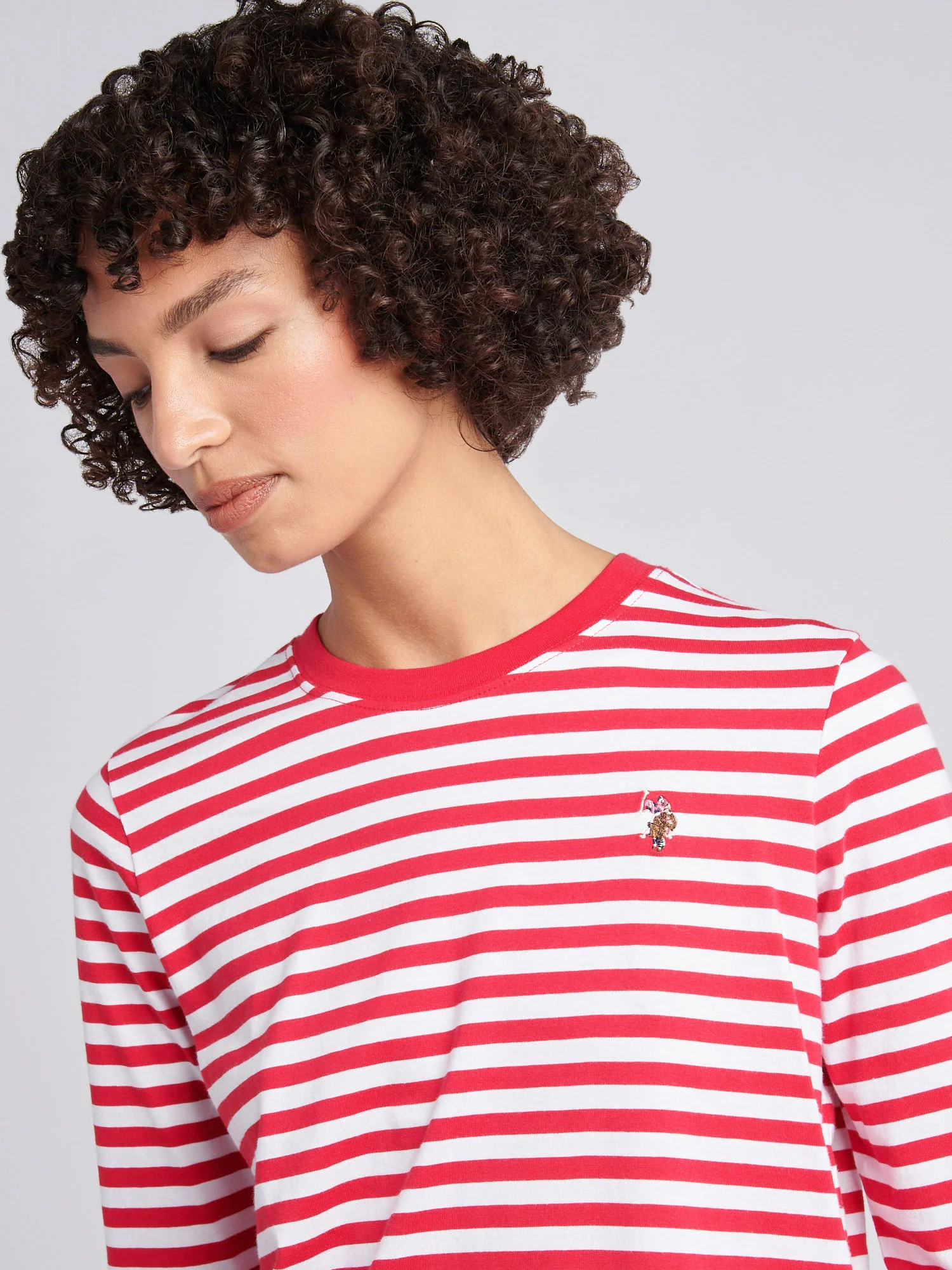 Stripe ls tee jalapeno czerwony - Image 2