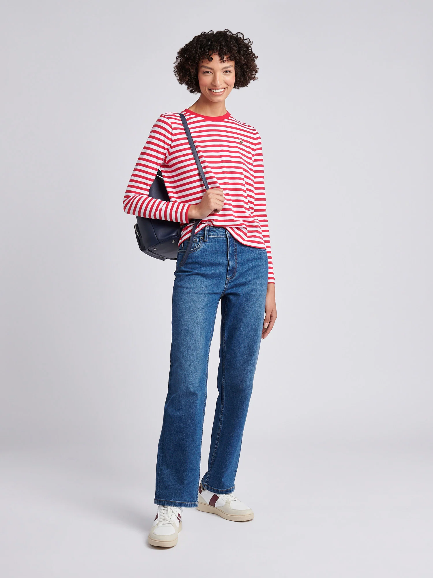 Stripe ls tee jalapeno czerwony - Image 3