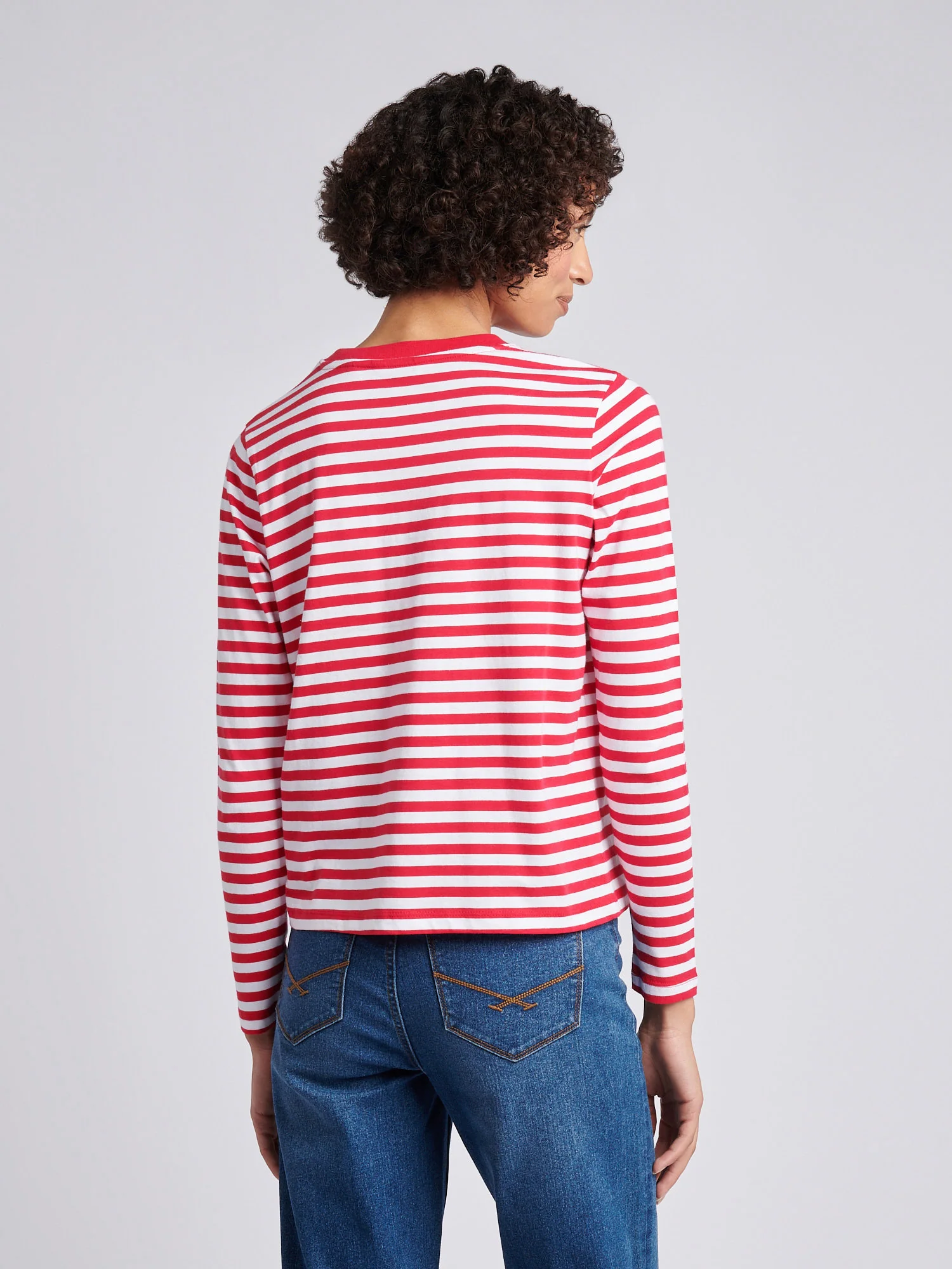 Stripe ls tee jalapeno czerwony - Image 4