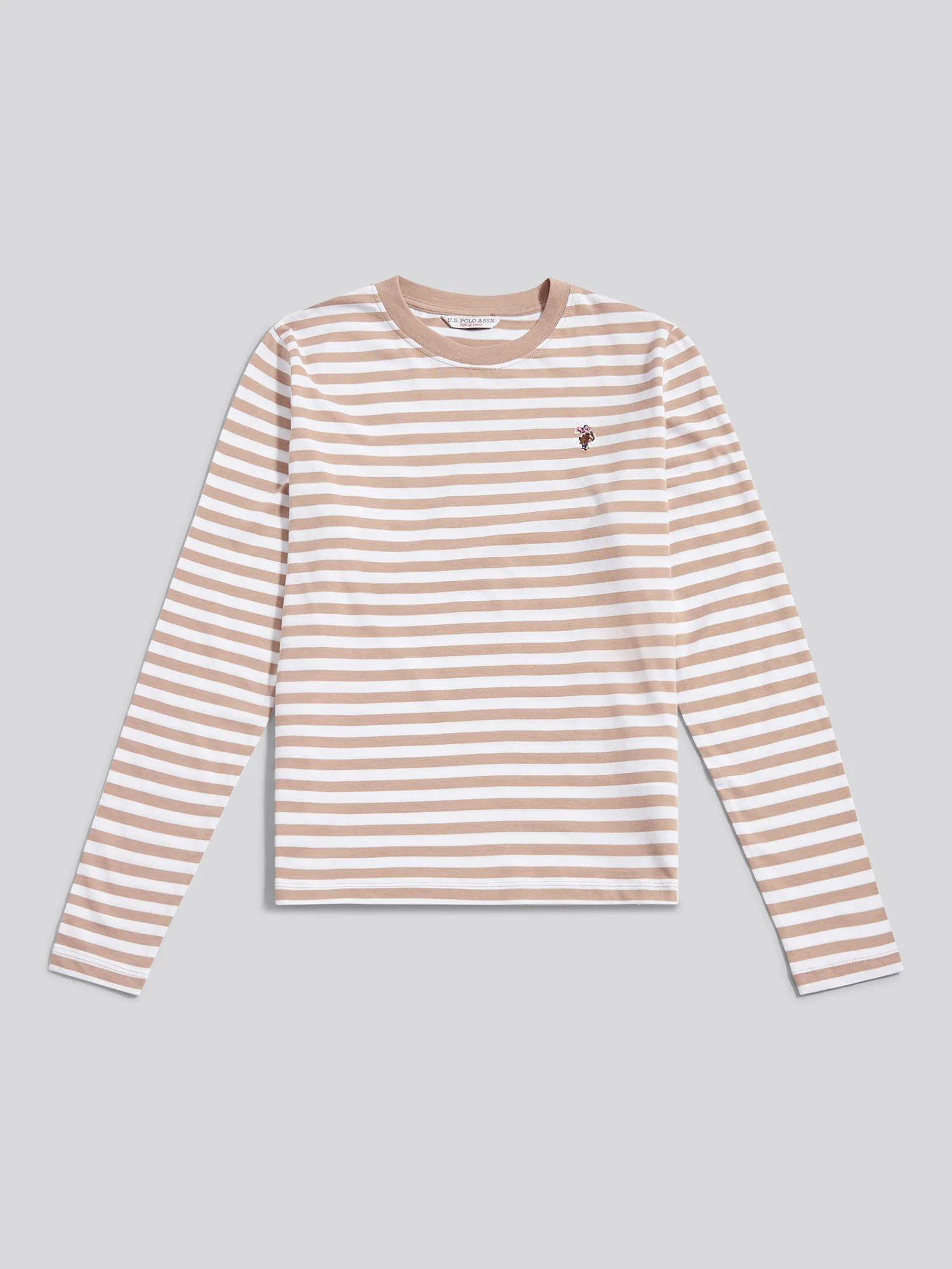 Stripe LS TEE Natural