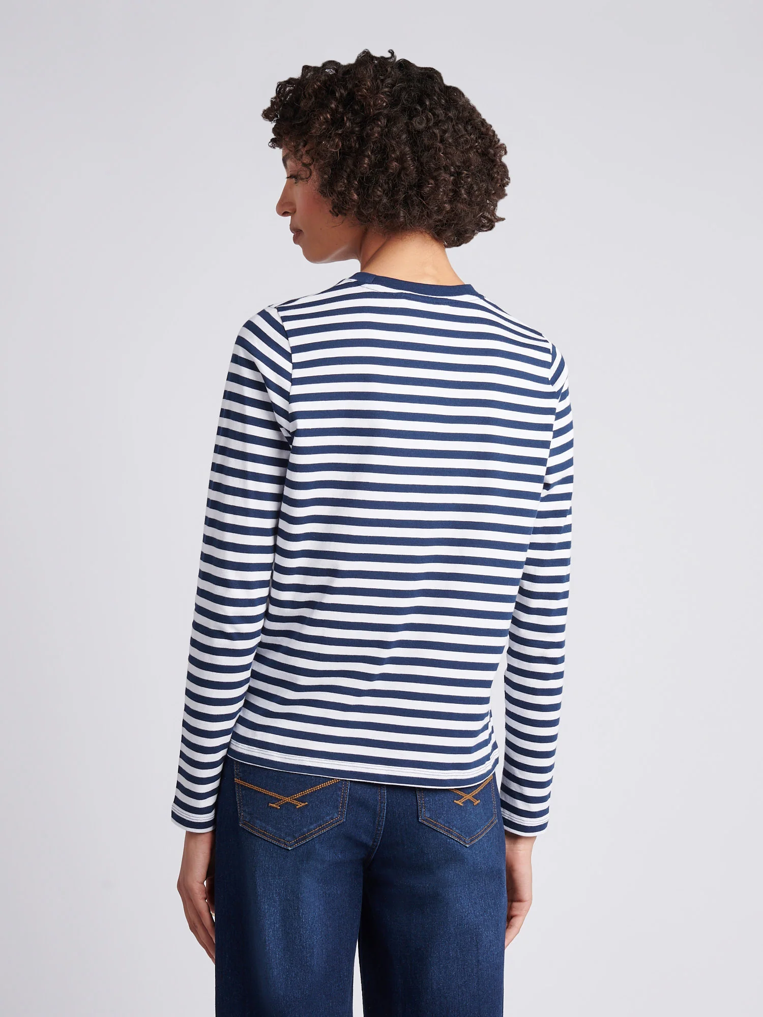Stripe ls tee marynarka wojenna - Image 4