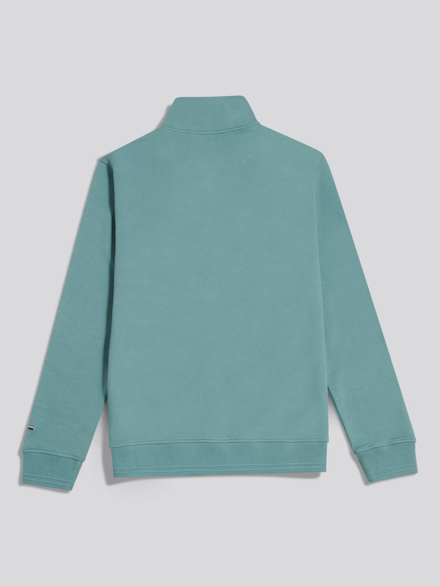 Mens Twill Textured 1/4 Zip Funnel Sweatshirt Arctic - Image 8